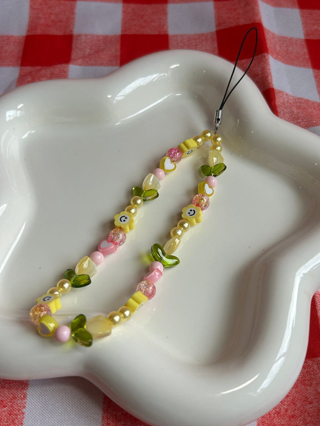 Bijou de téléphone en perles