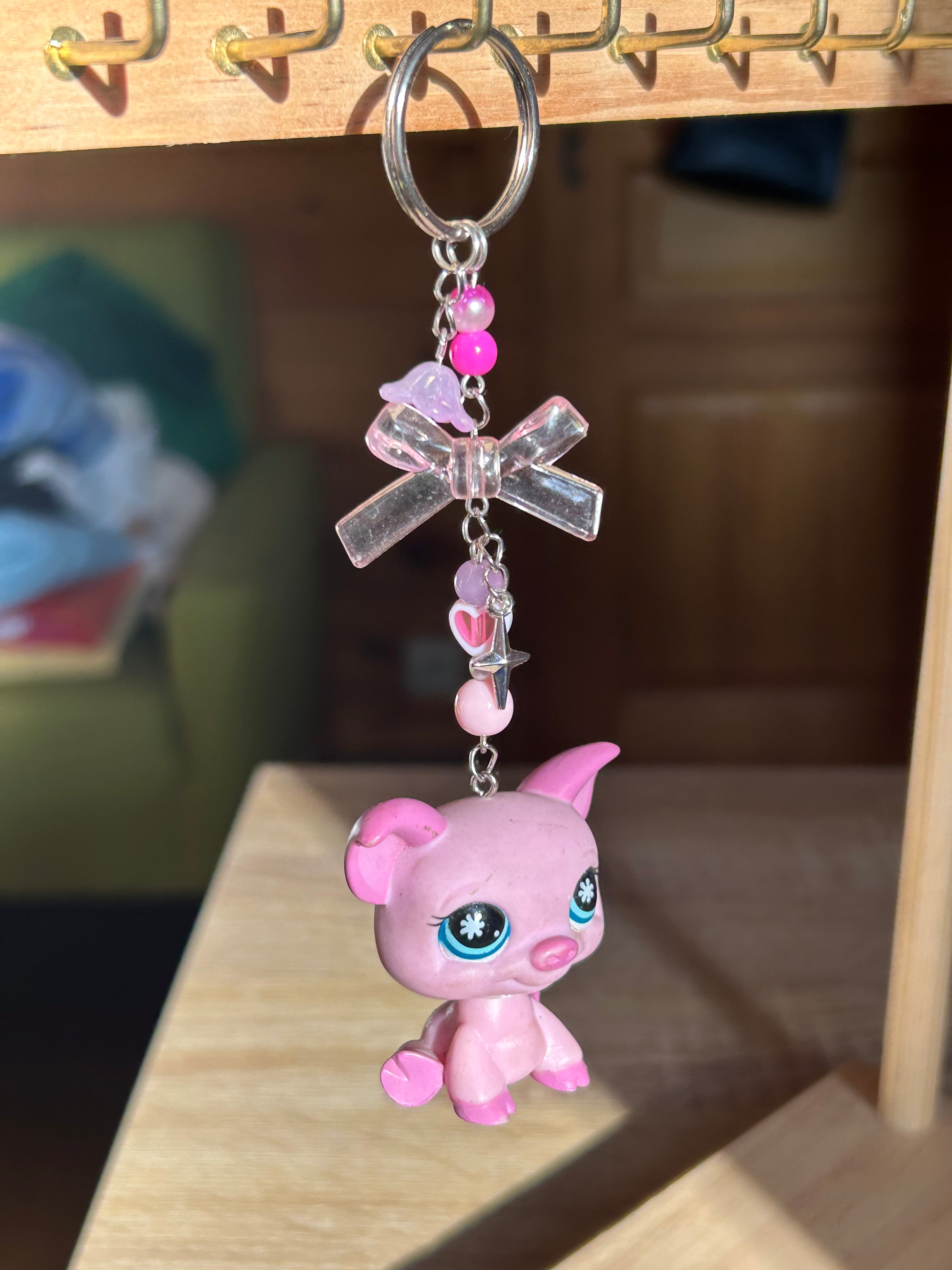 Petshop porte-clés en perles