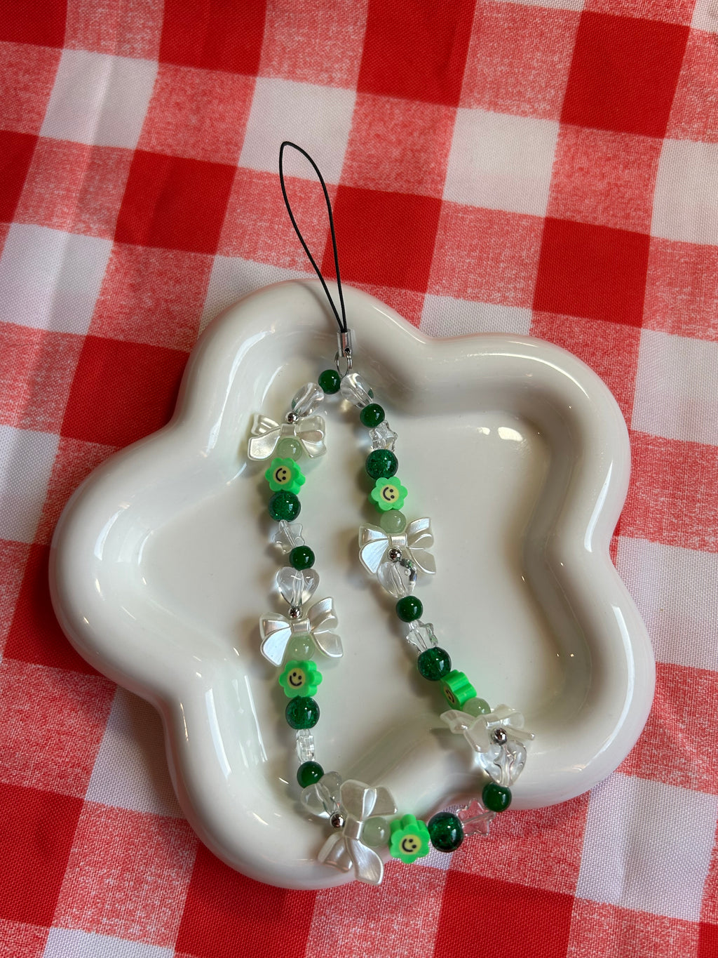 Bijoux pour téléphone en perles