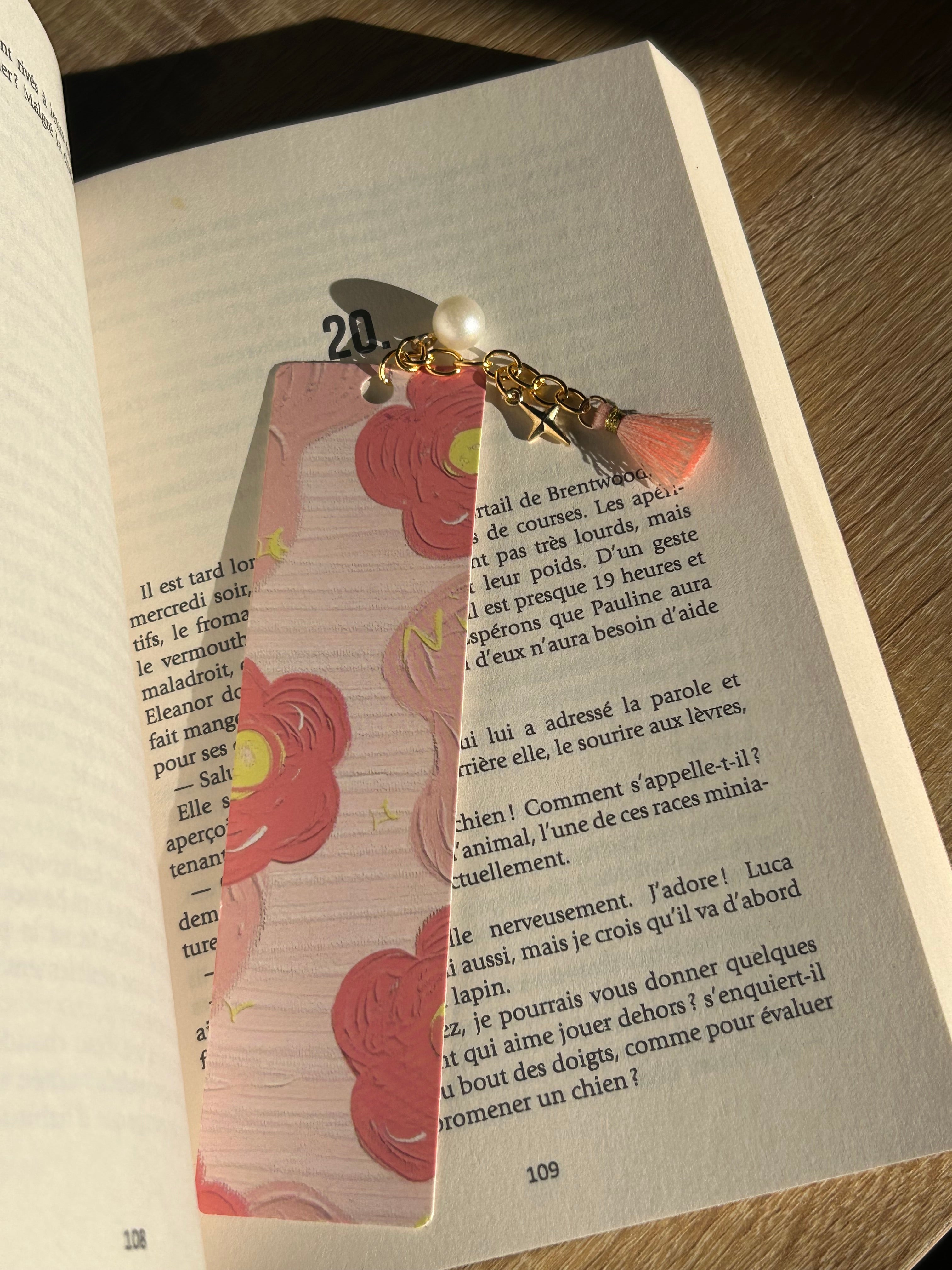 Marque pages avec breloque