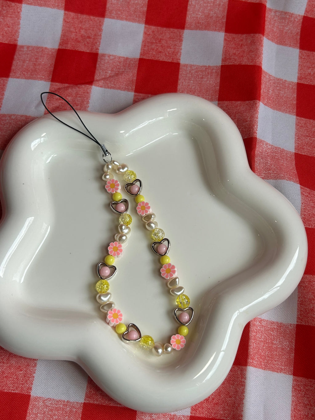 Bijou de téléphone en perles