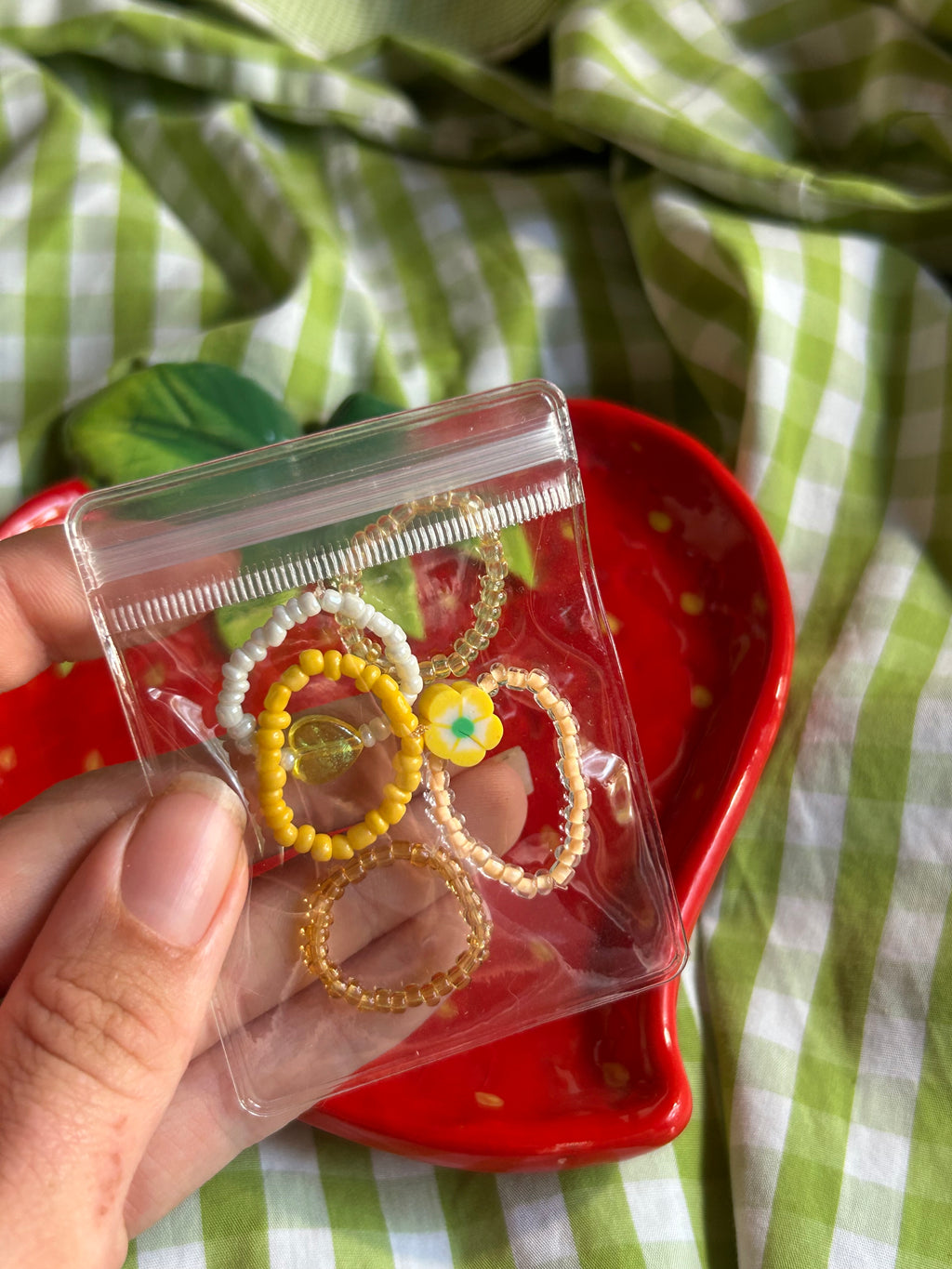 Bagues en perles