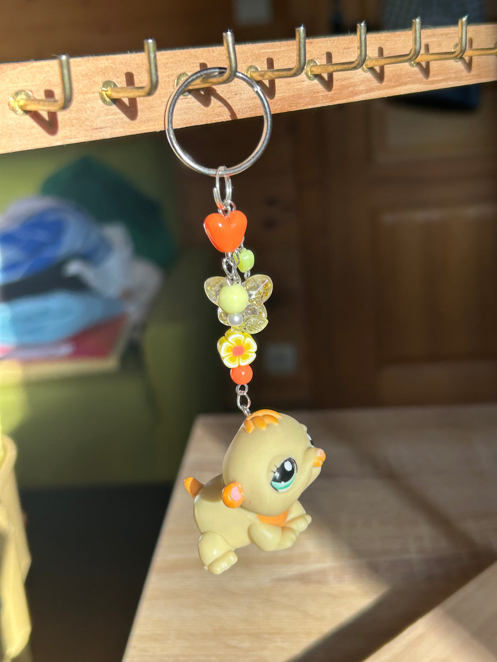 Petshop porte-clés en perles