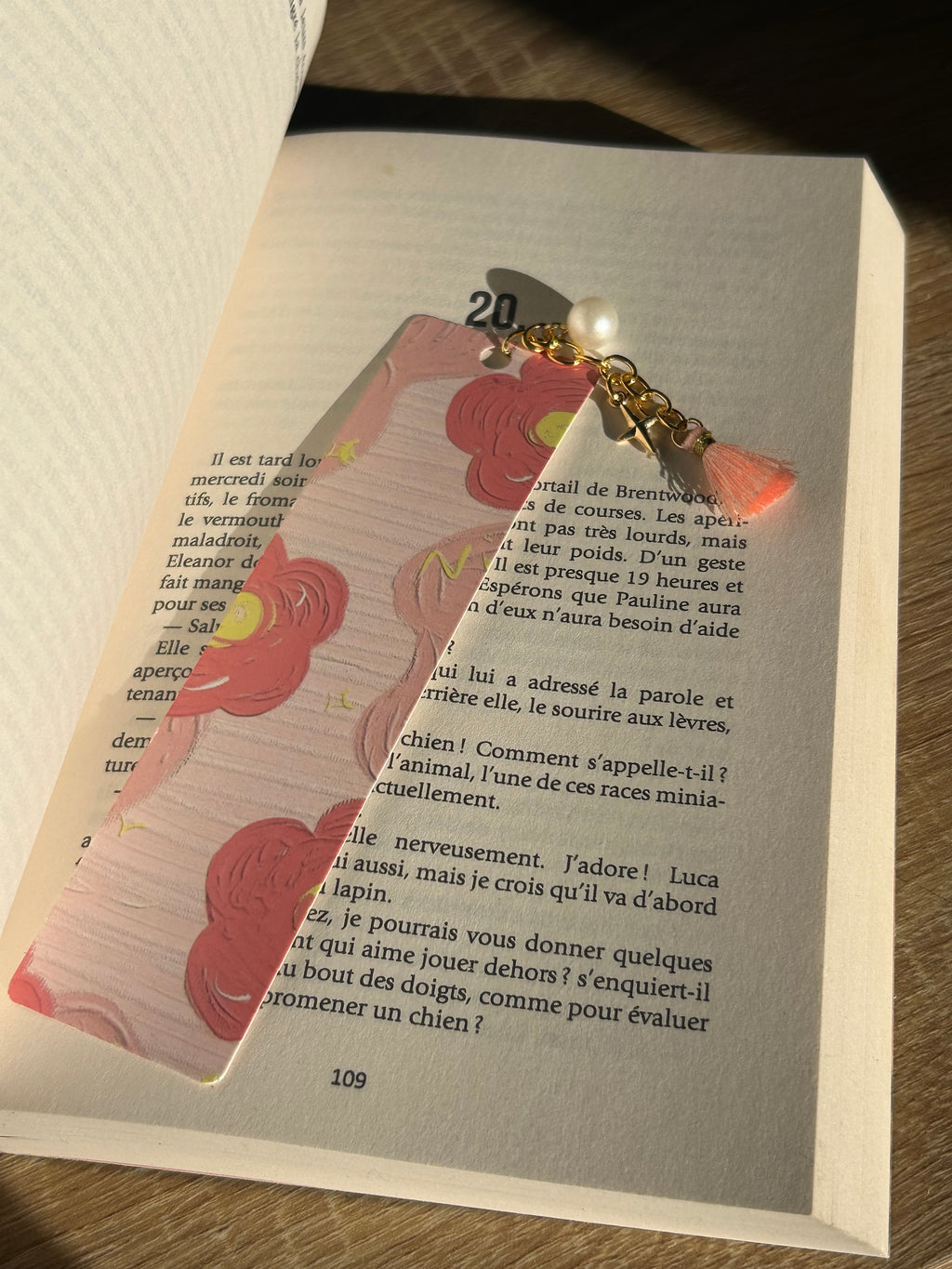 Marque pages avec breloque