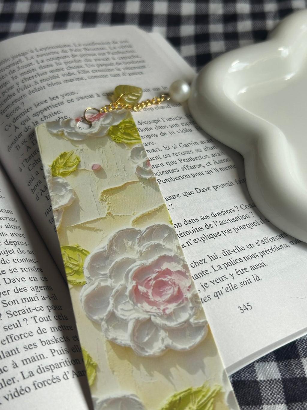 Marque page avec pendentif