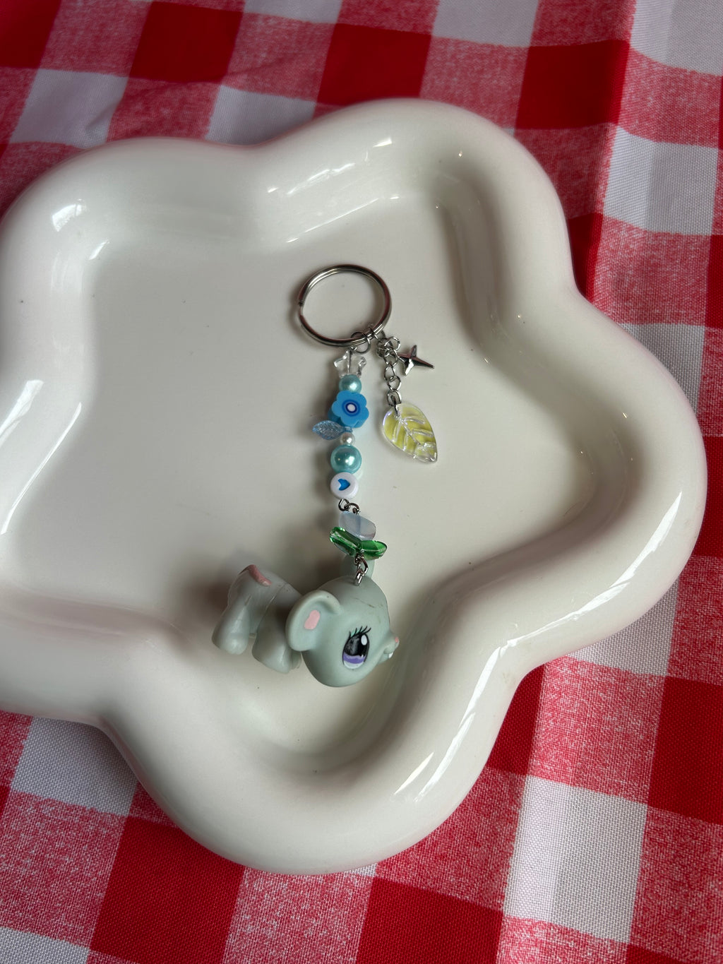 Petshop porte-clés en perles