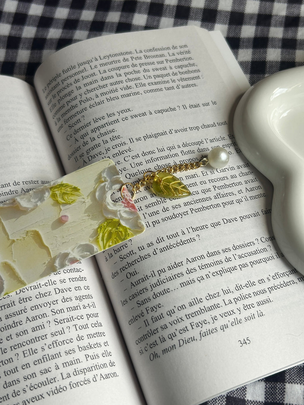 Marque page avec pendentif