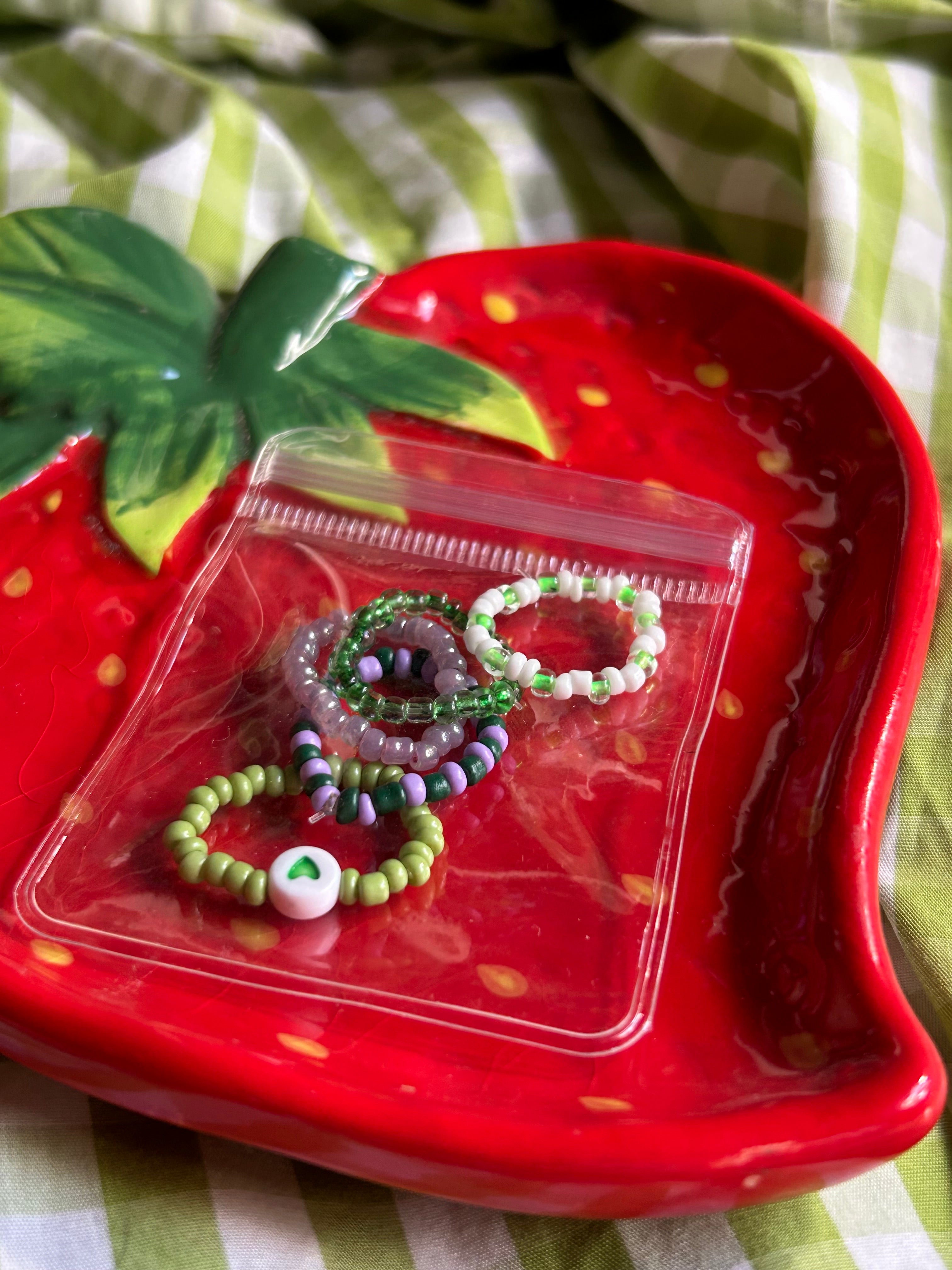 Bagues en perles