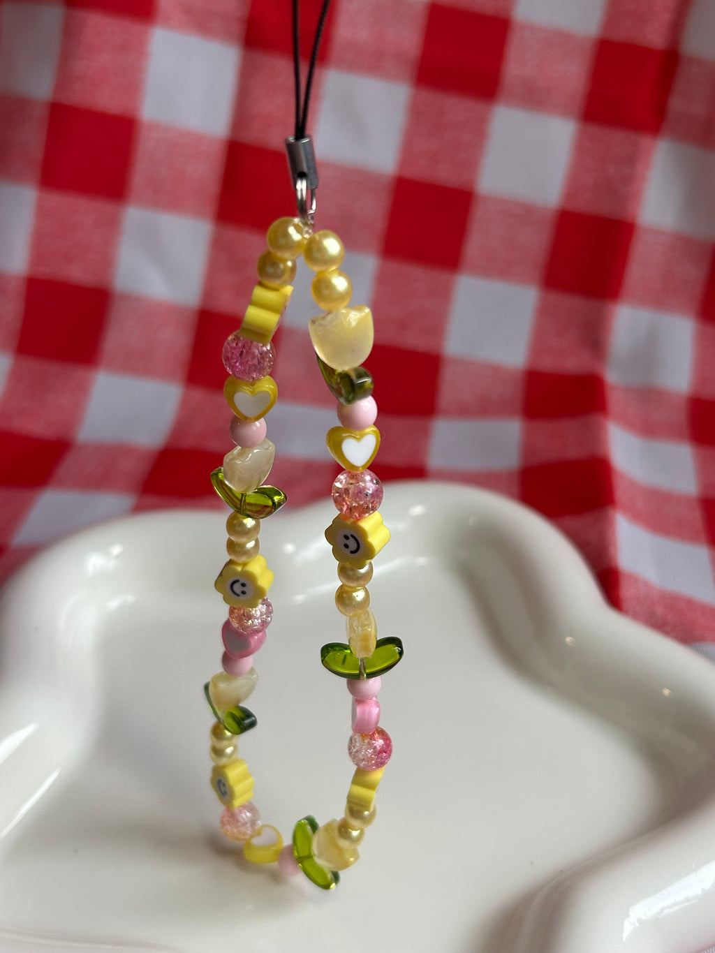 Bijou de téléphone en perles