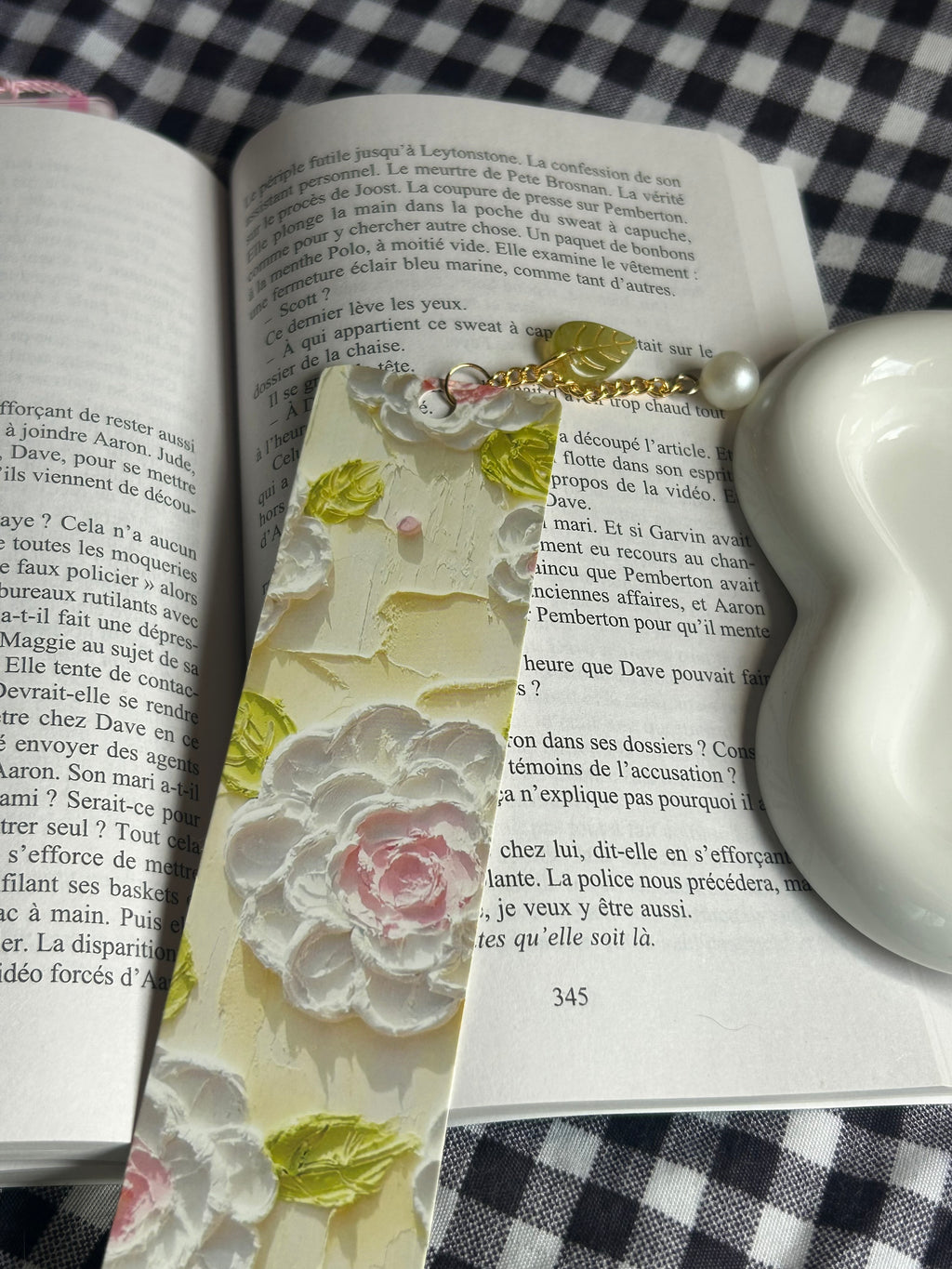 Marque page avec pendentif