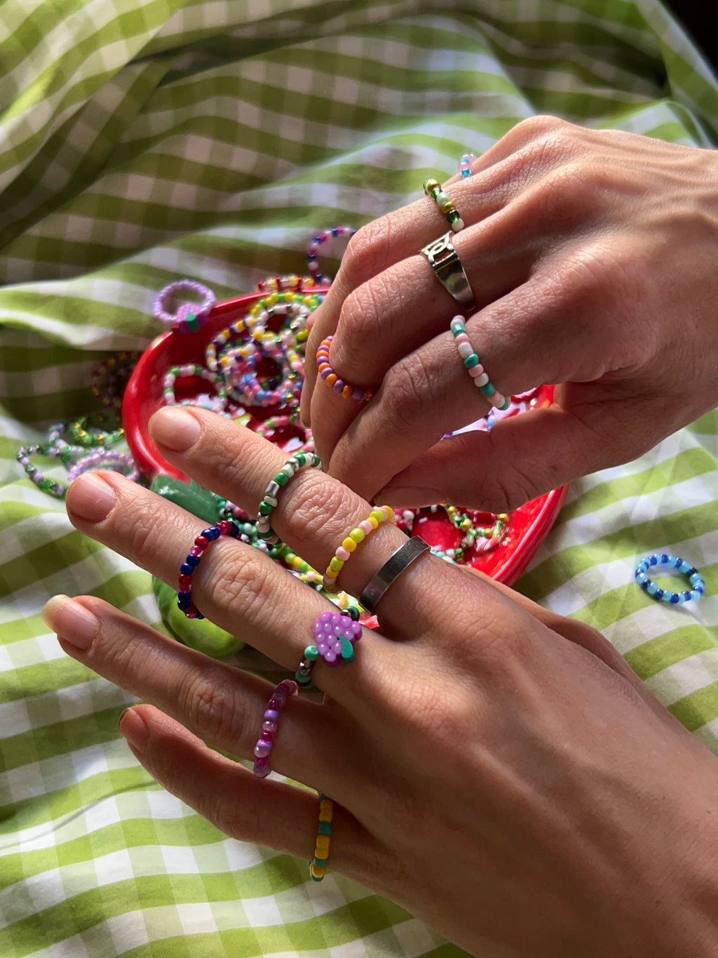 Bagues en perles