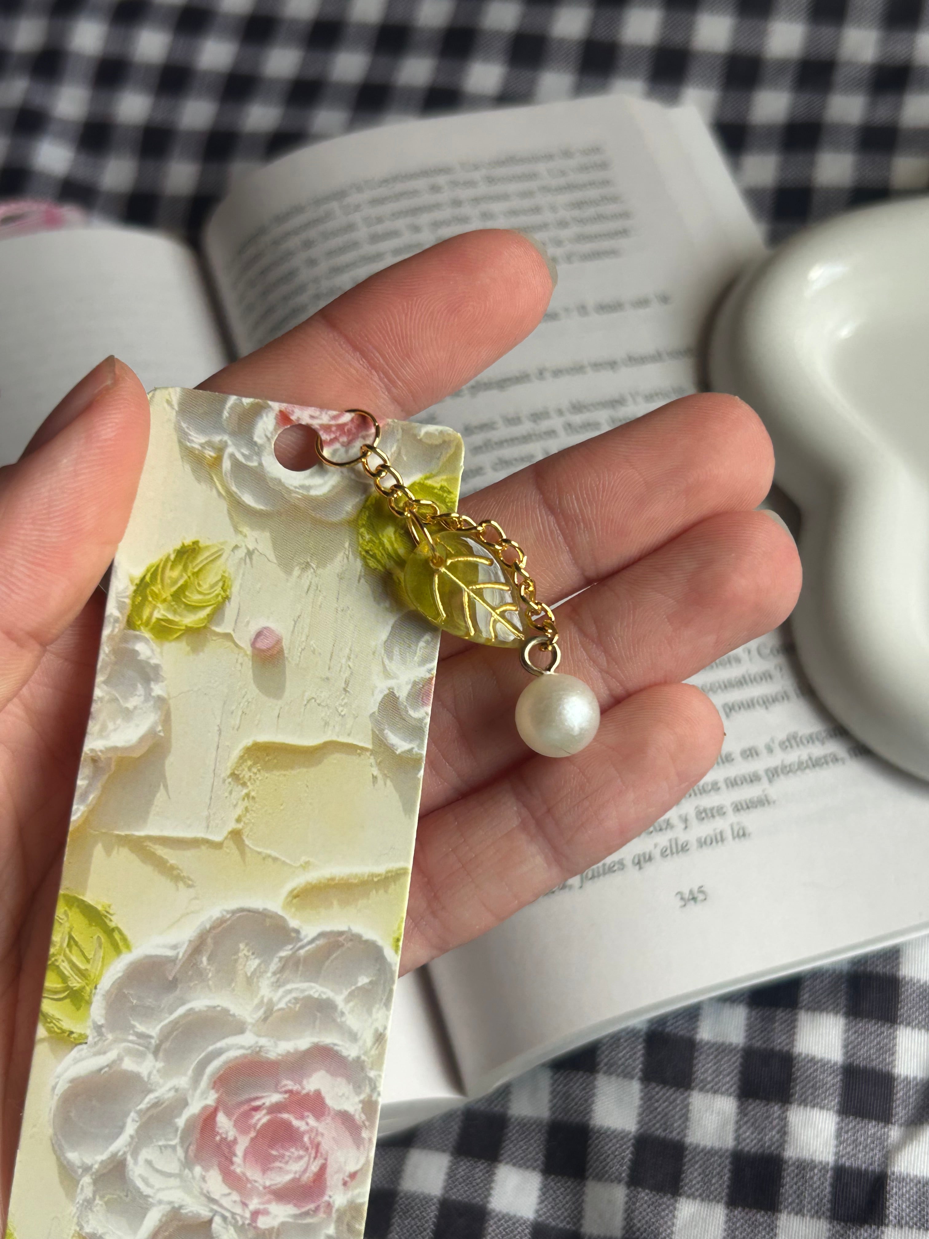 Marque page avec pendentif