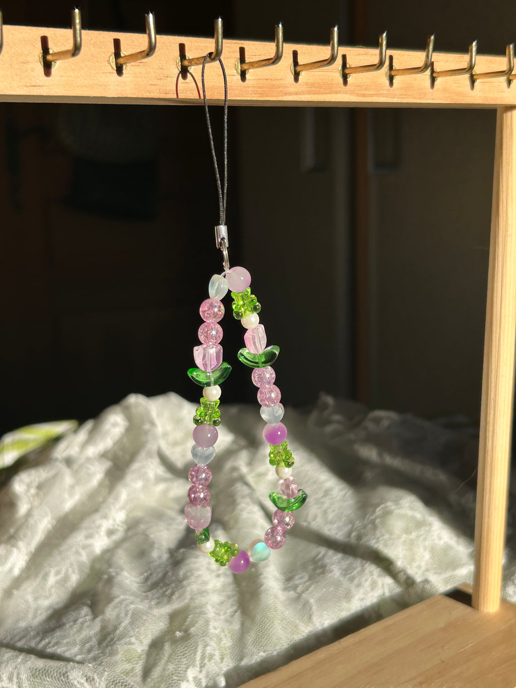 Bijou pour téléphone en perles