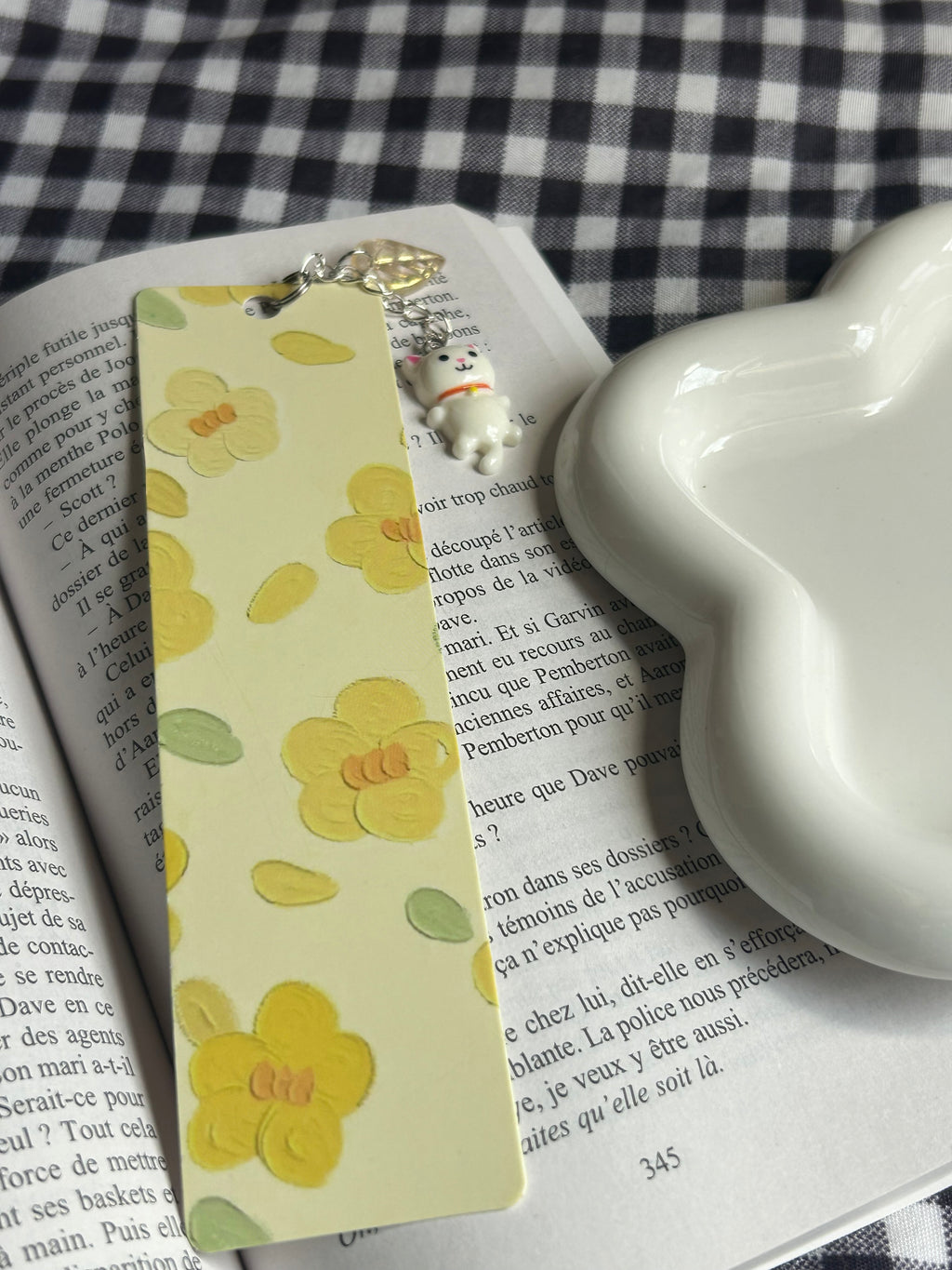 Marque pages avec breloque