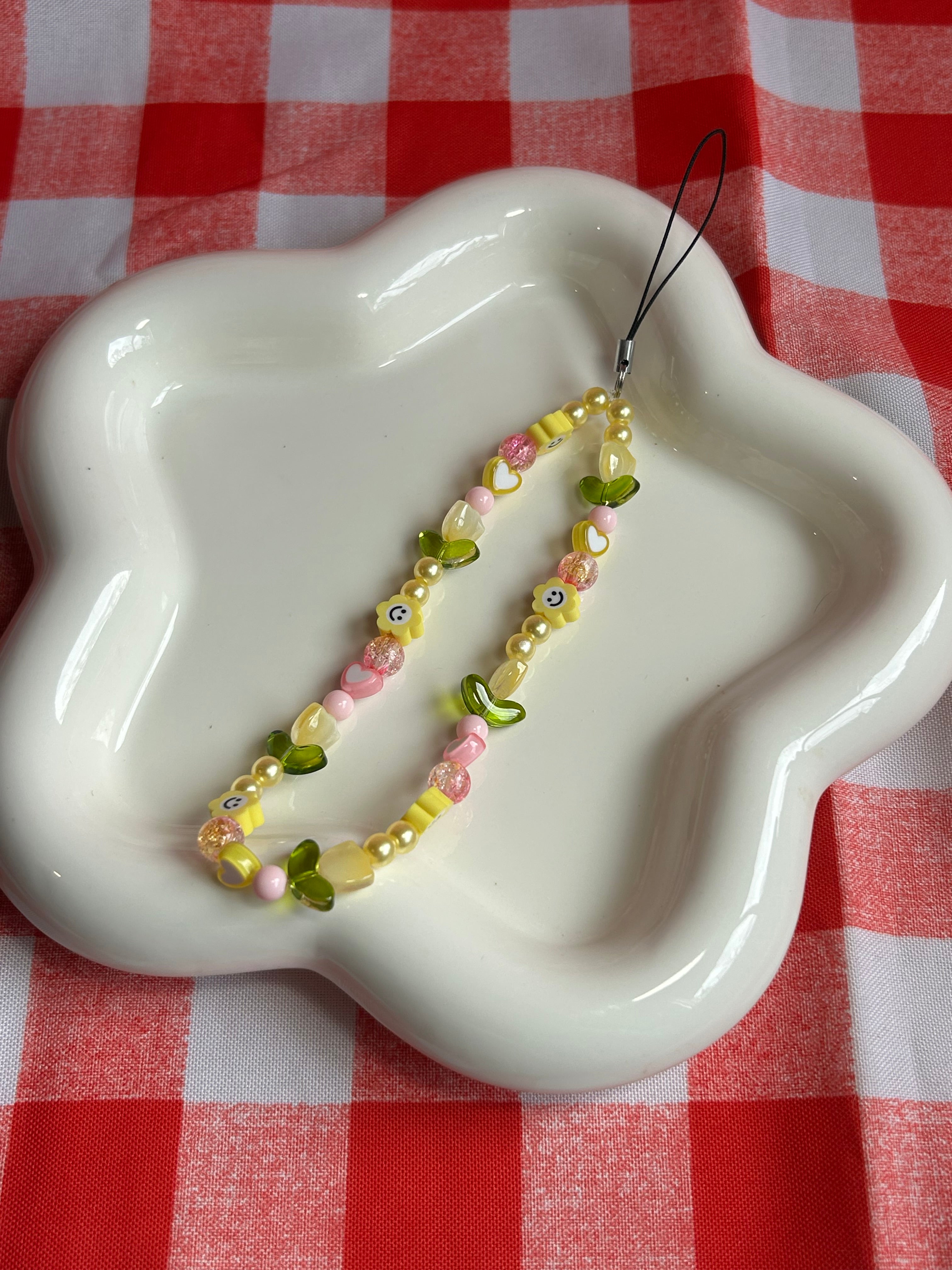 Bijou de téléphone en perles
