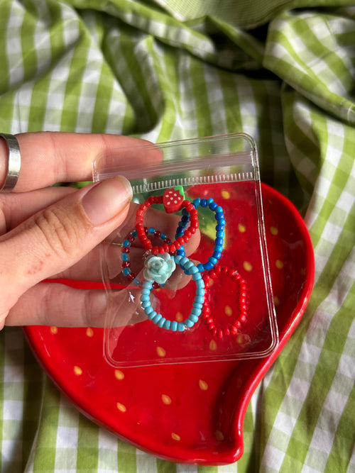 Bagues en perles