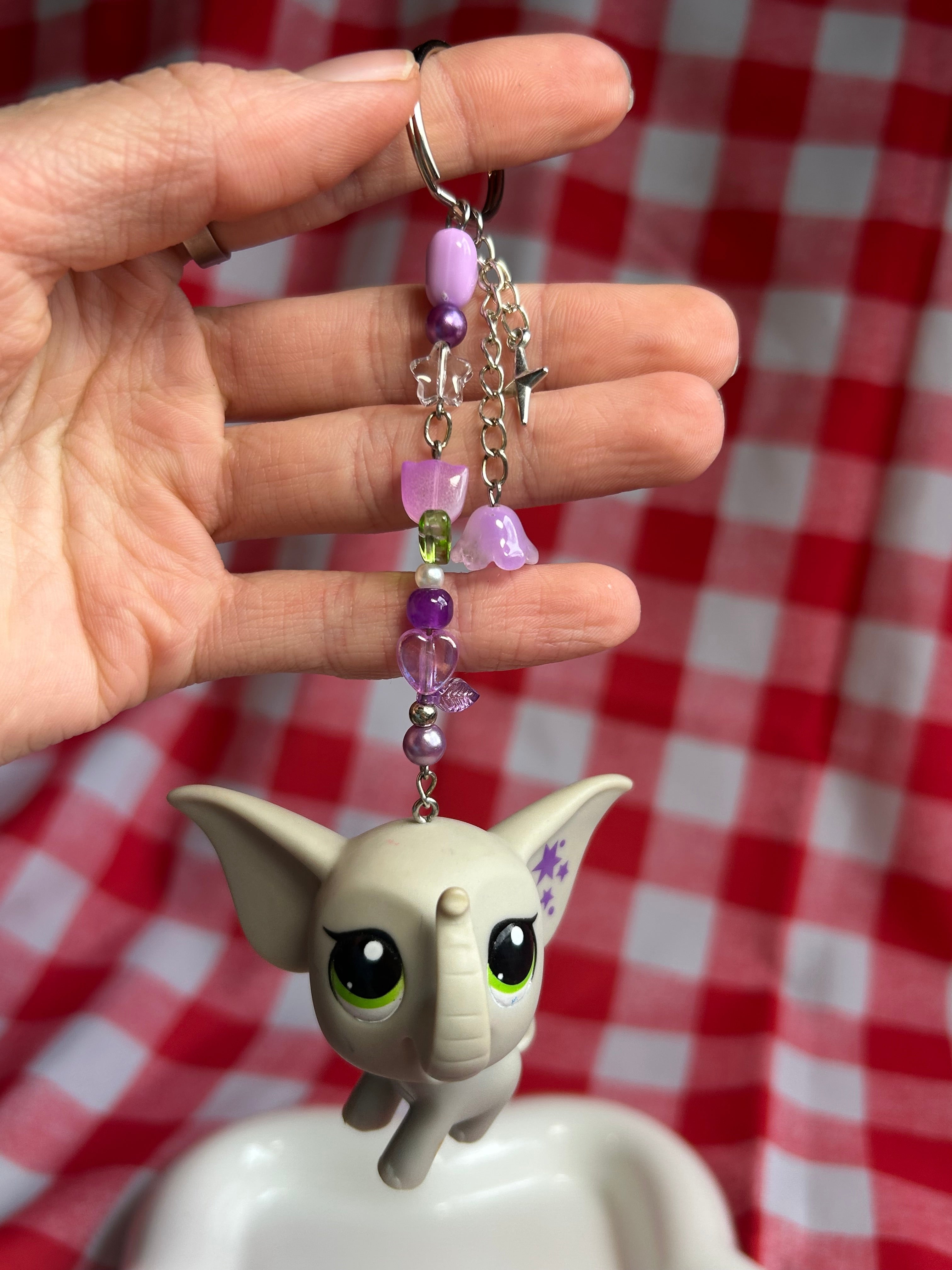 Petshop porte-clés en perles