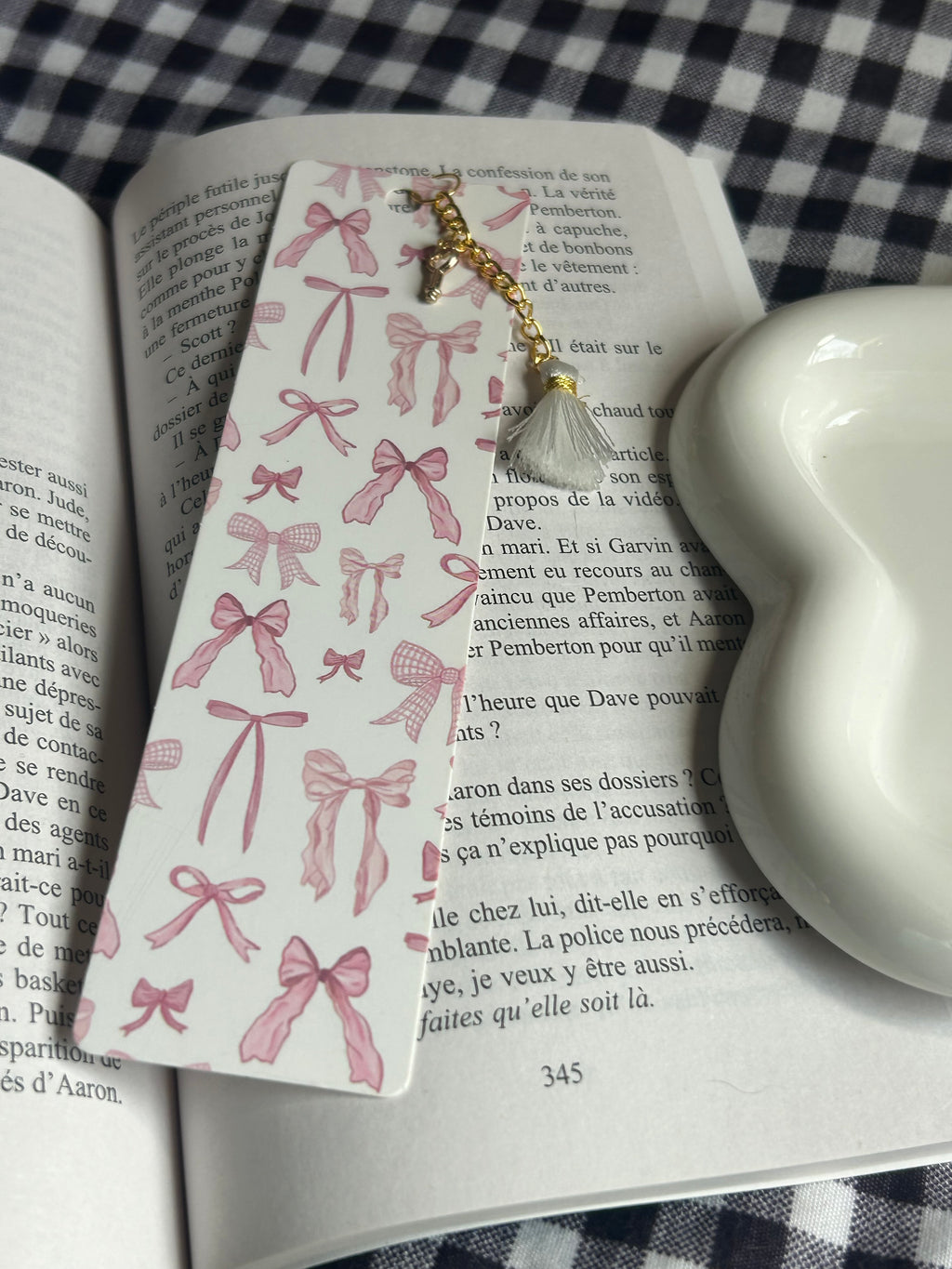 Marque page avec breloque