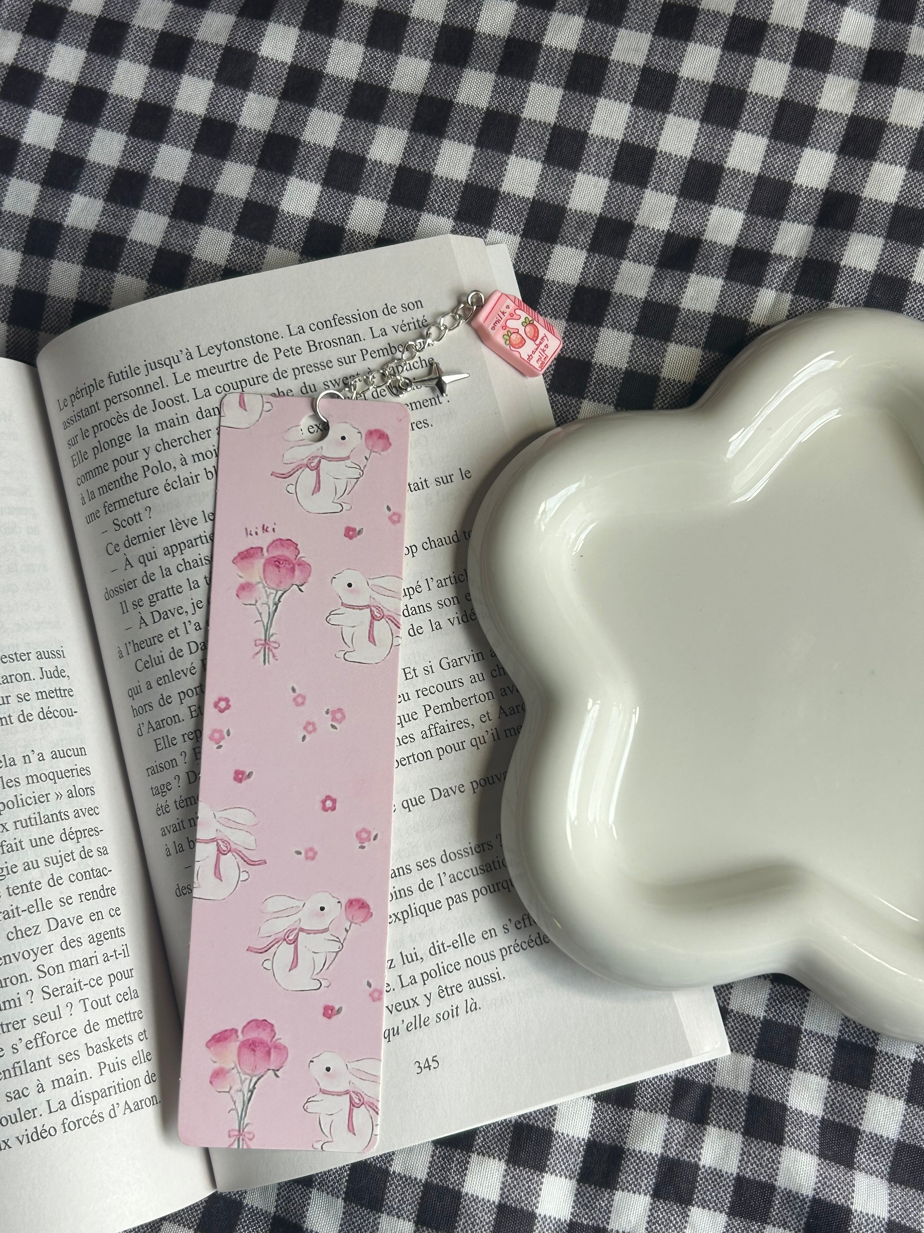 Marque pages avec breloque