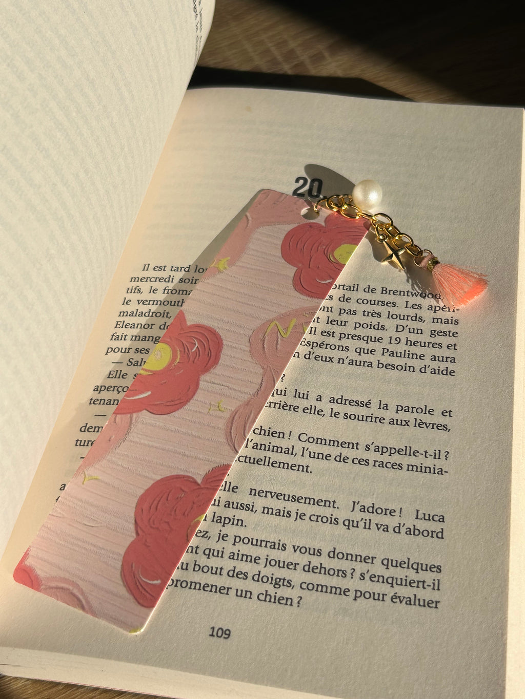 Marque pages avec breloque