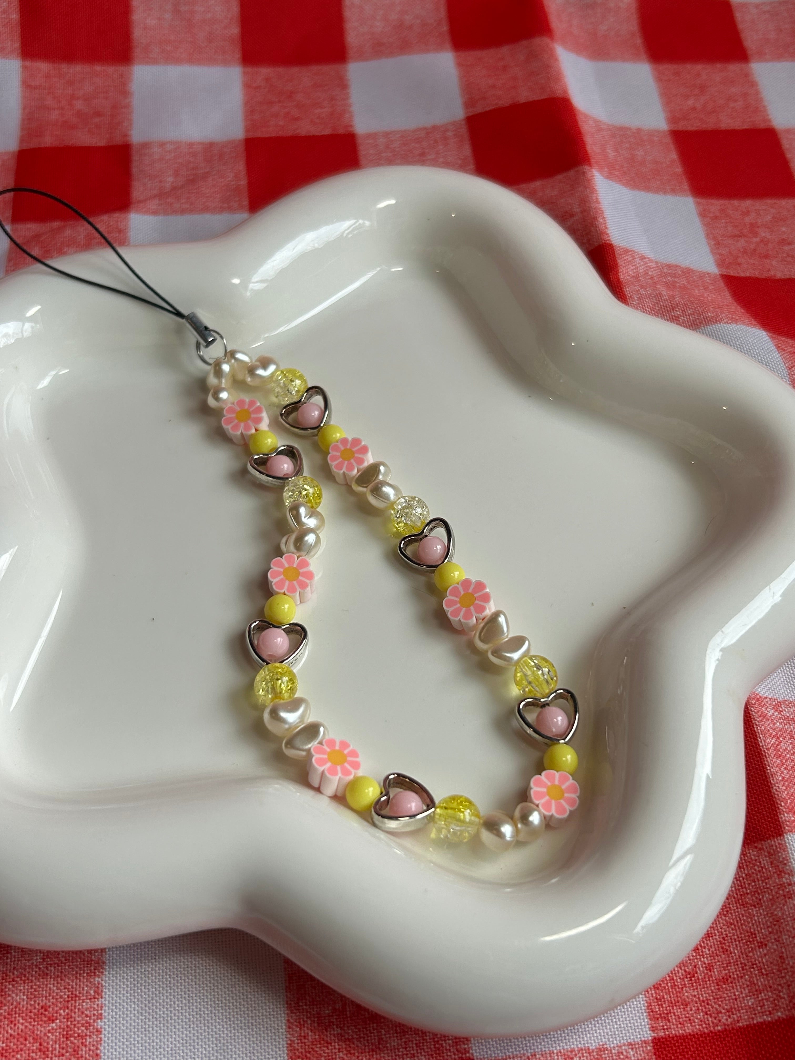 Bijou de téléphone en perles