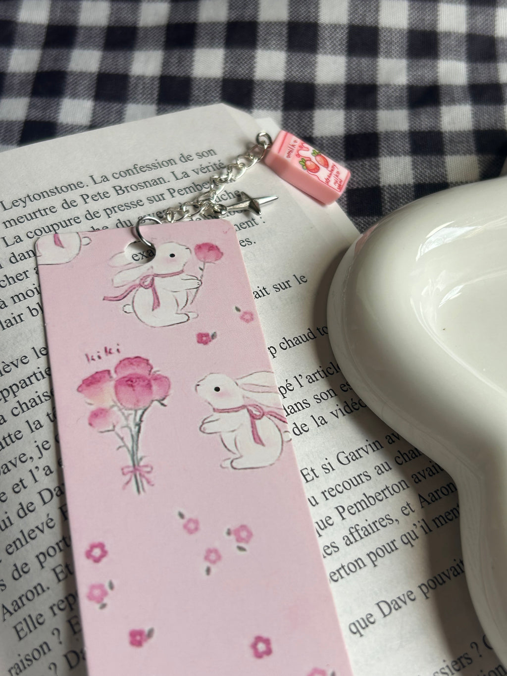 Marque pages avec breloque