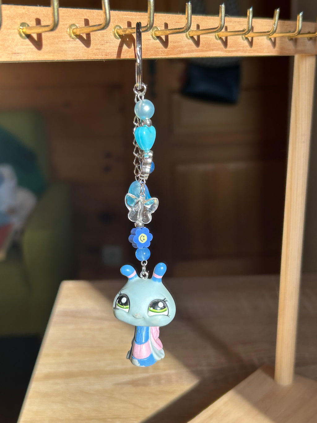 Petshop porte-clés en perles