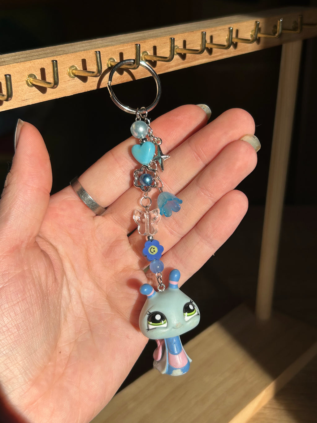 Petshop porte-clés en perles