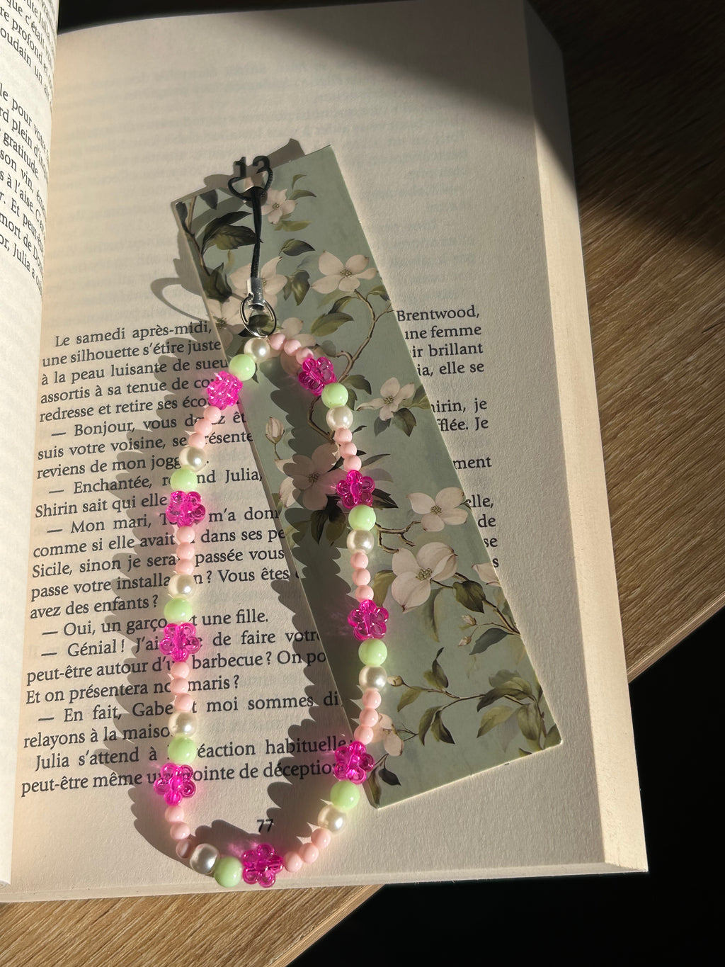 Marque pages en perles