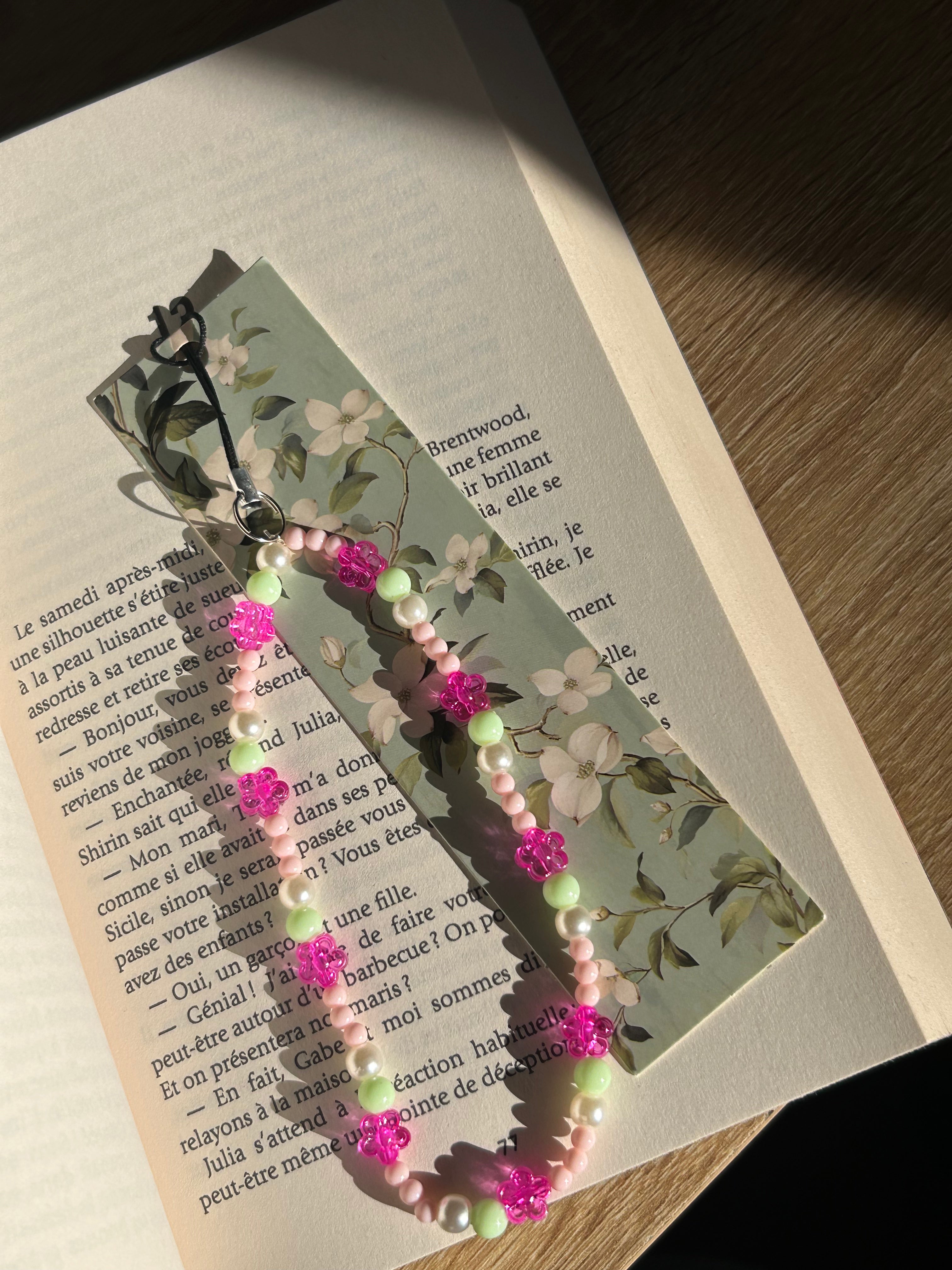 Marque pages en perles