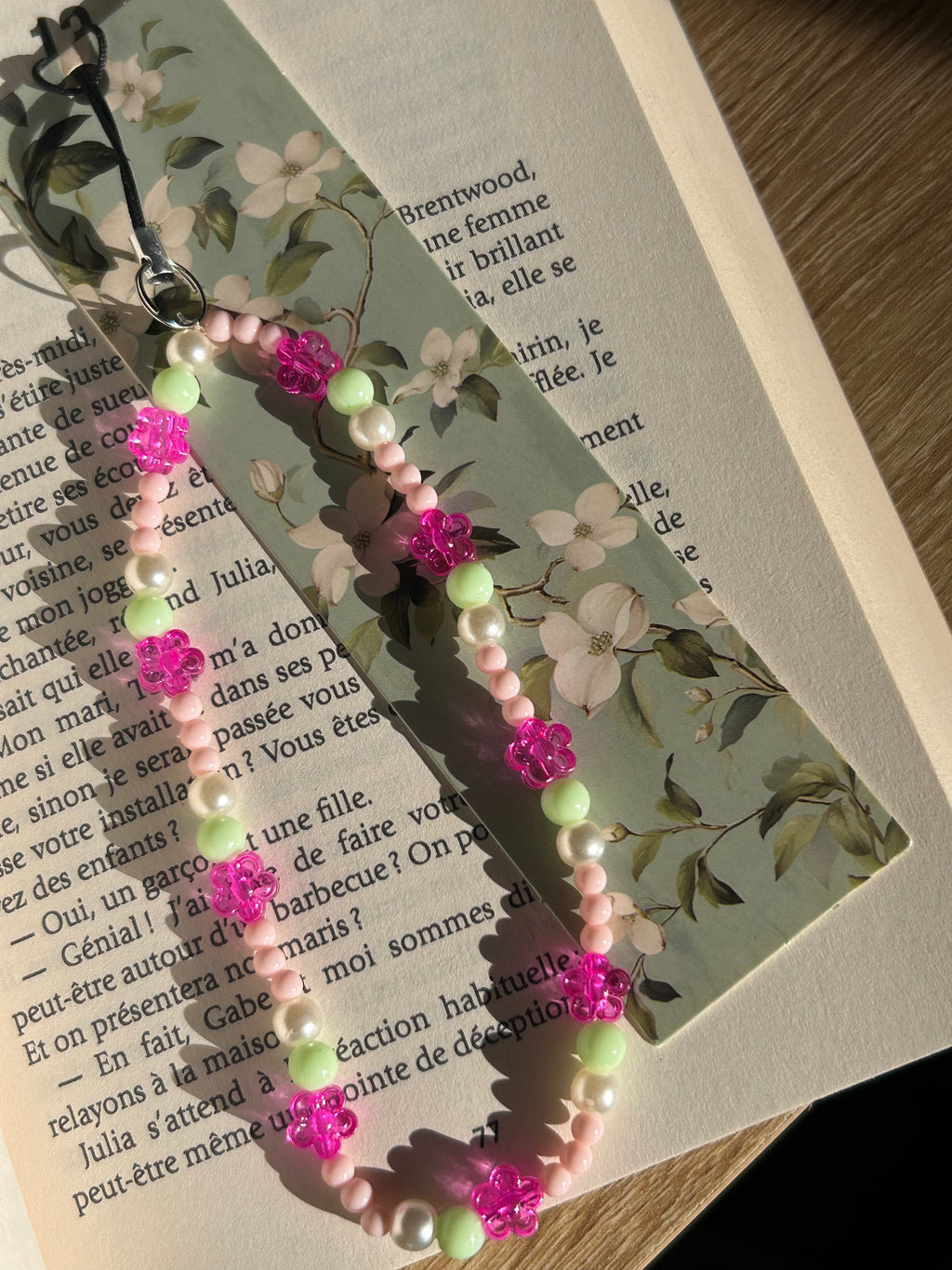 Marque pages en perles