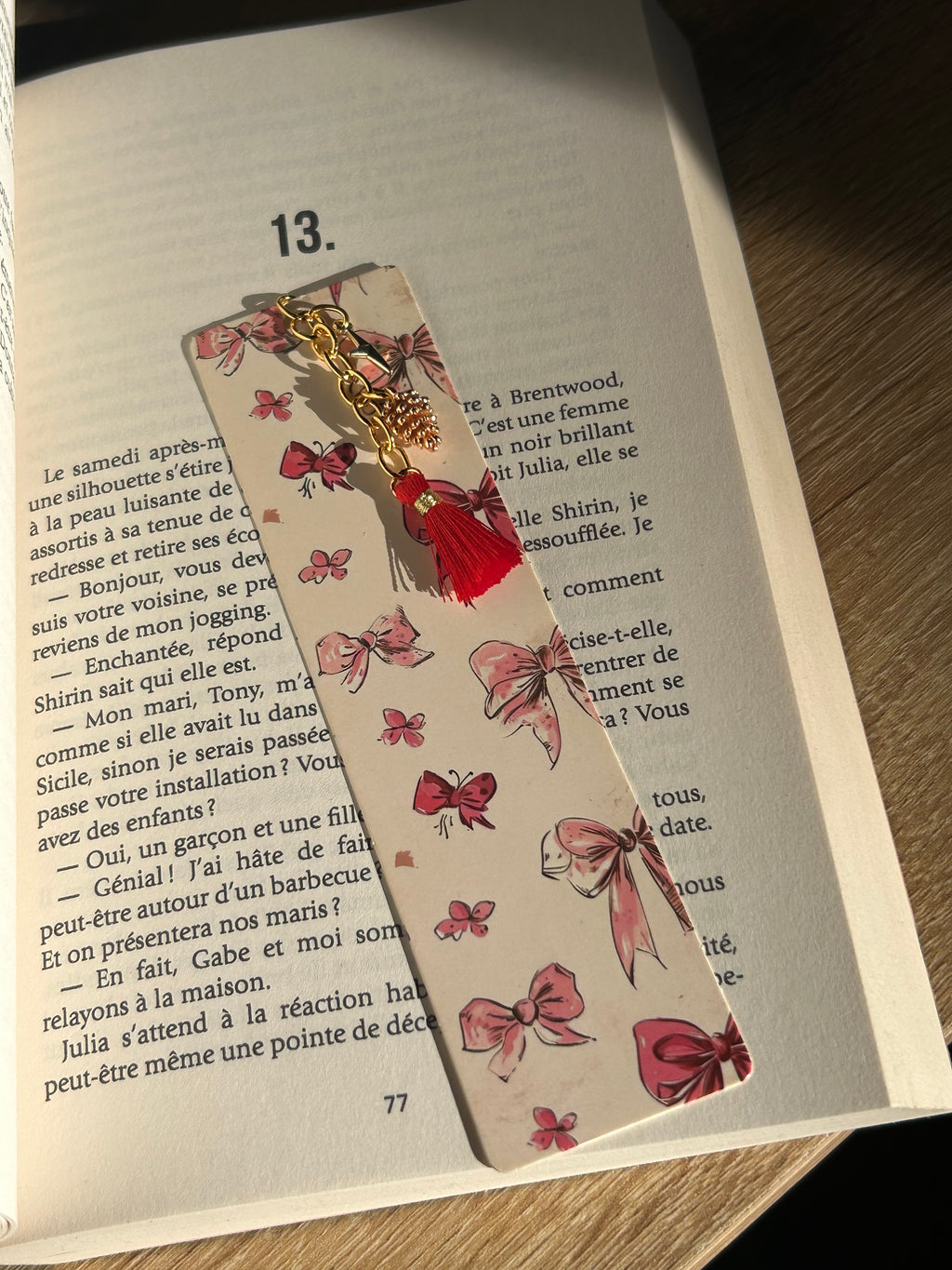 Marque pages en perles