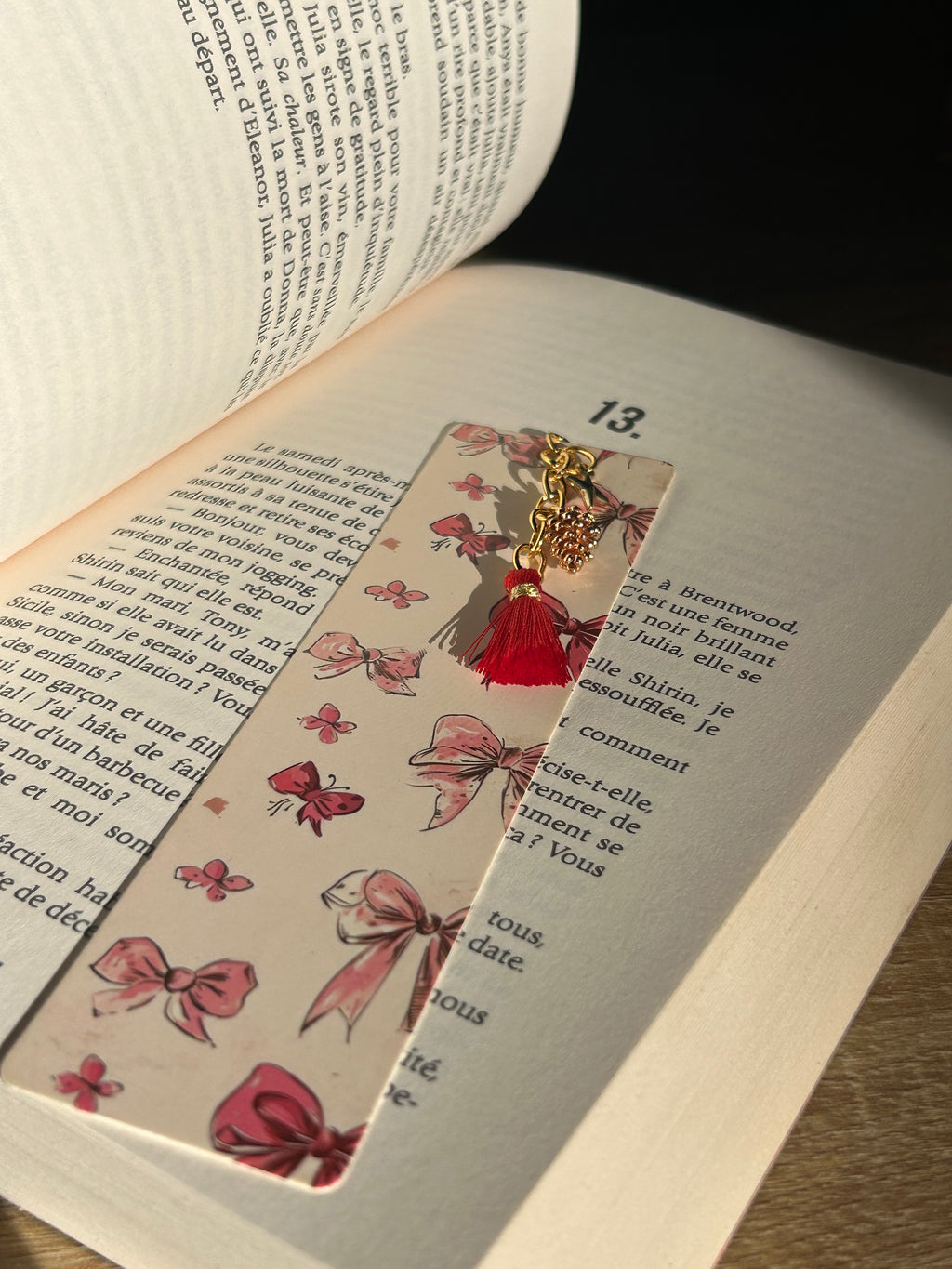 Marque pages en perles