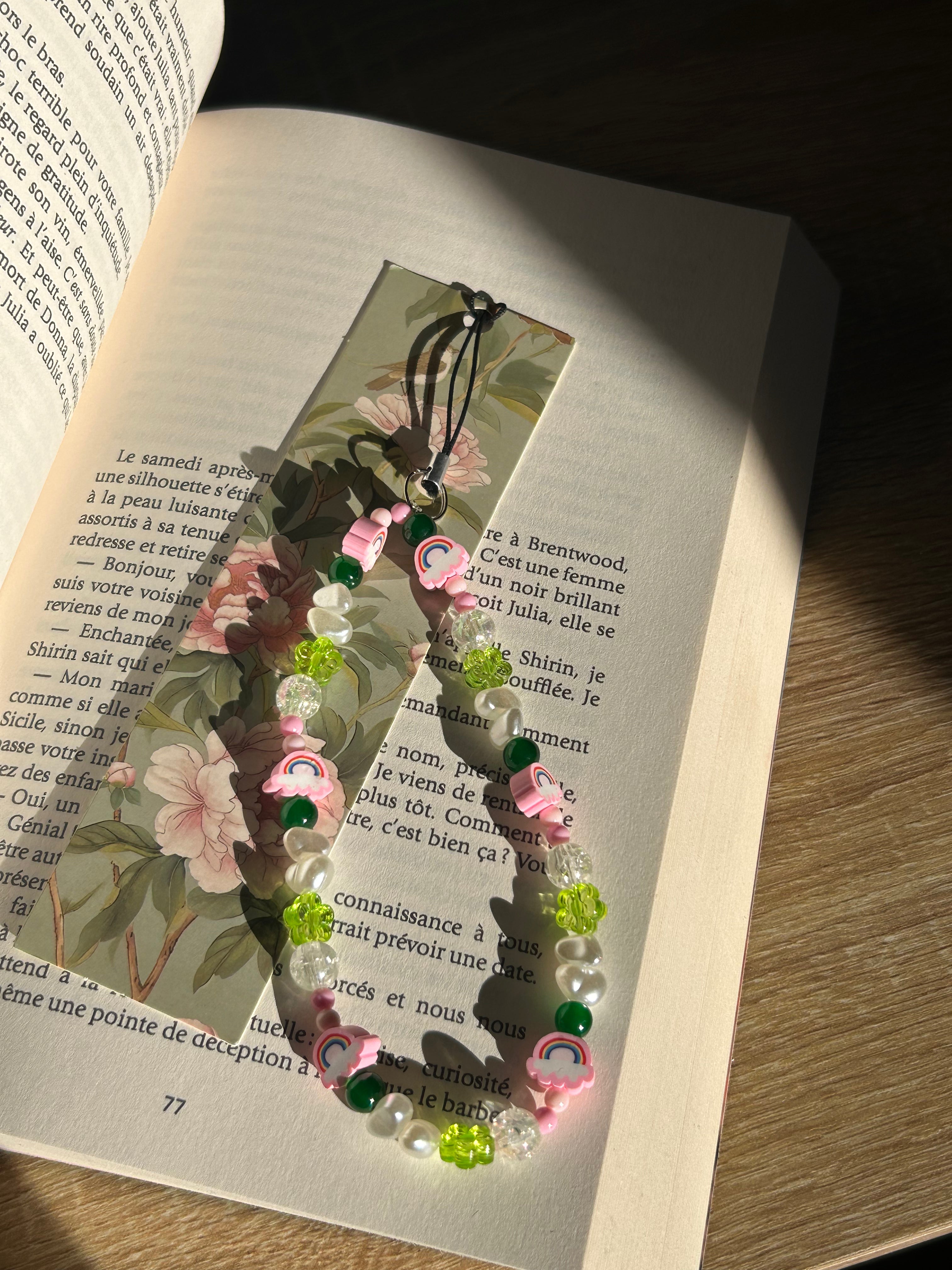 Marque pages en perles
