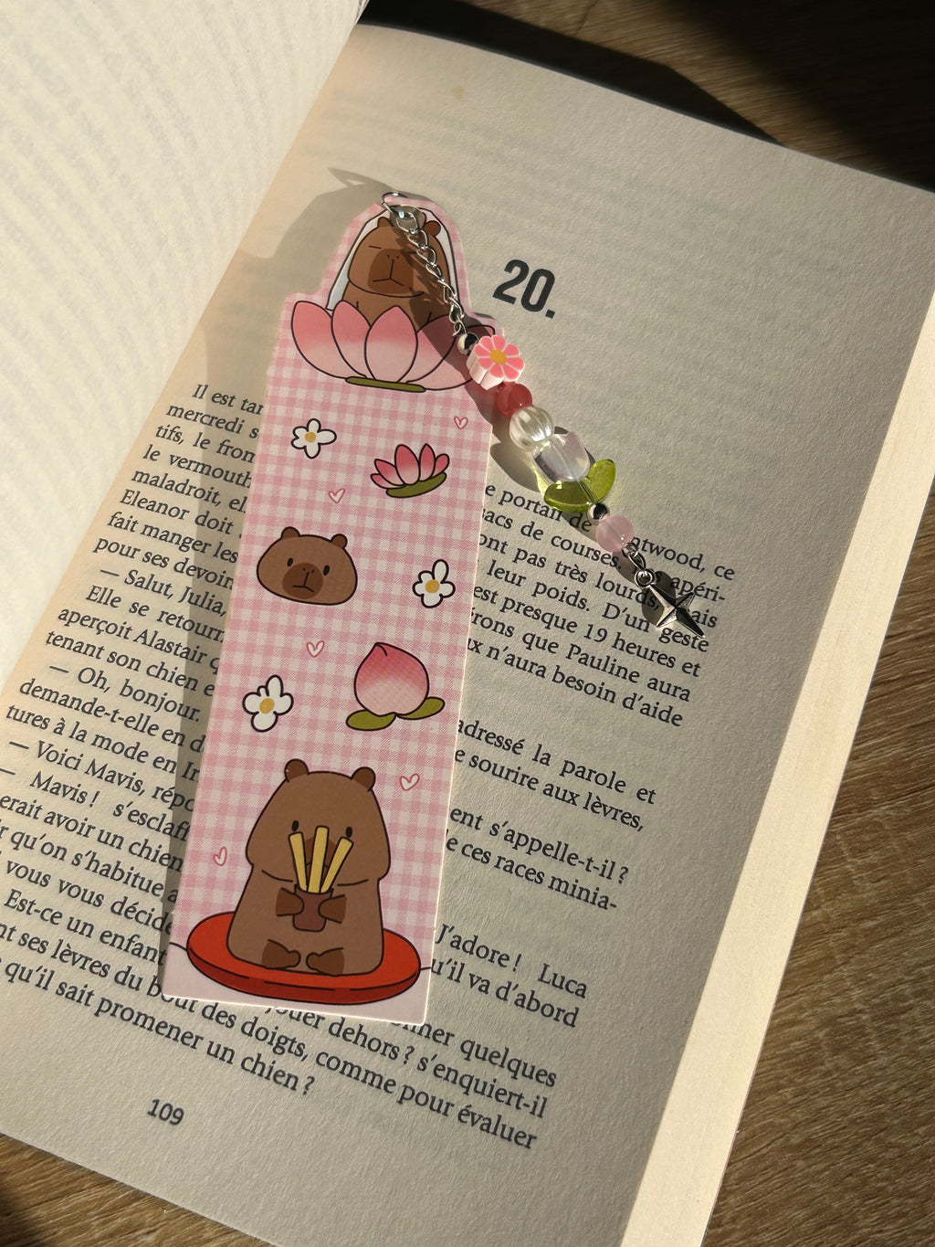 Marque pages en perles