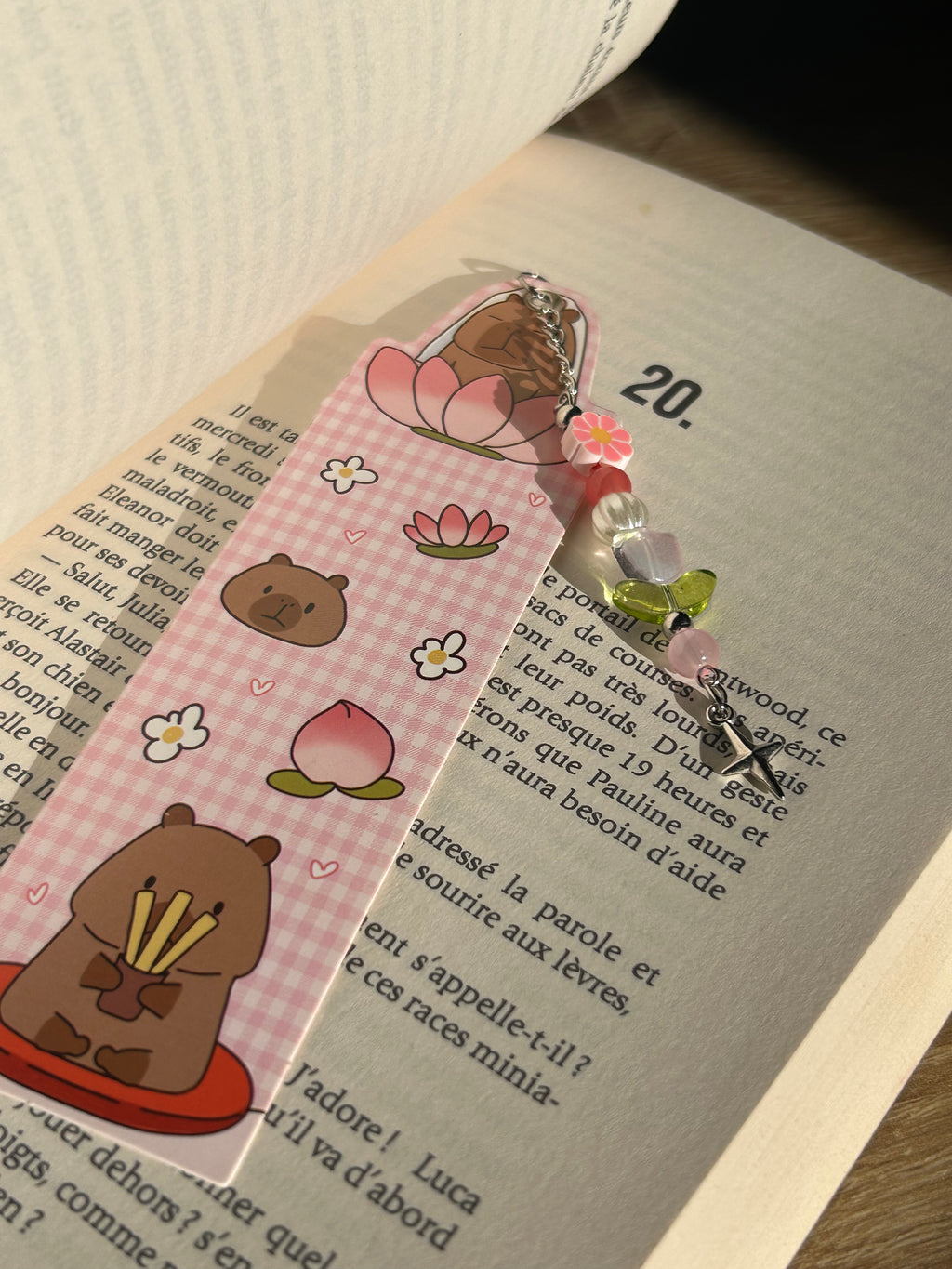 Marque pages en perles