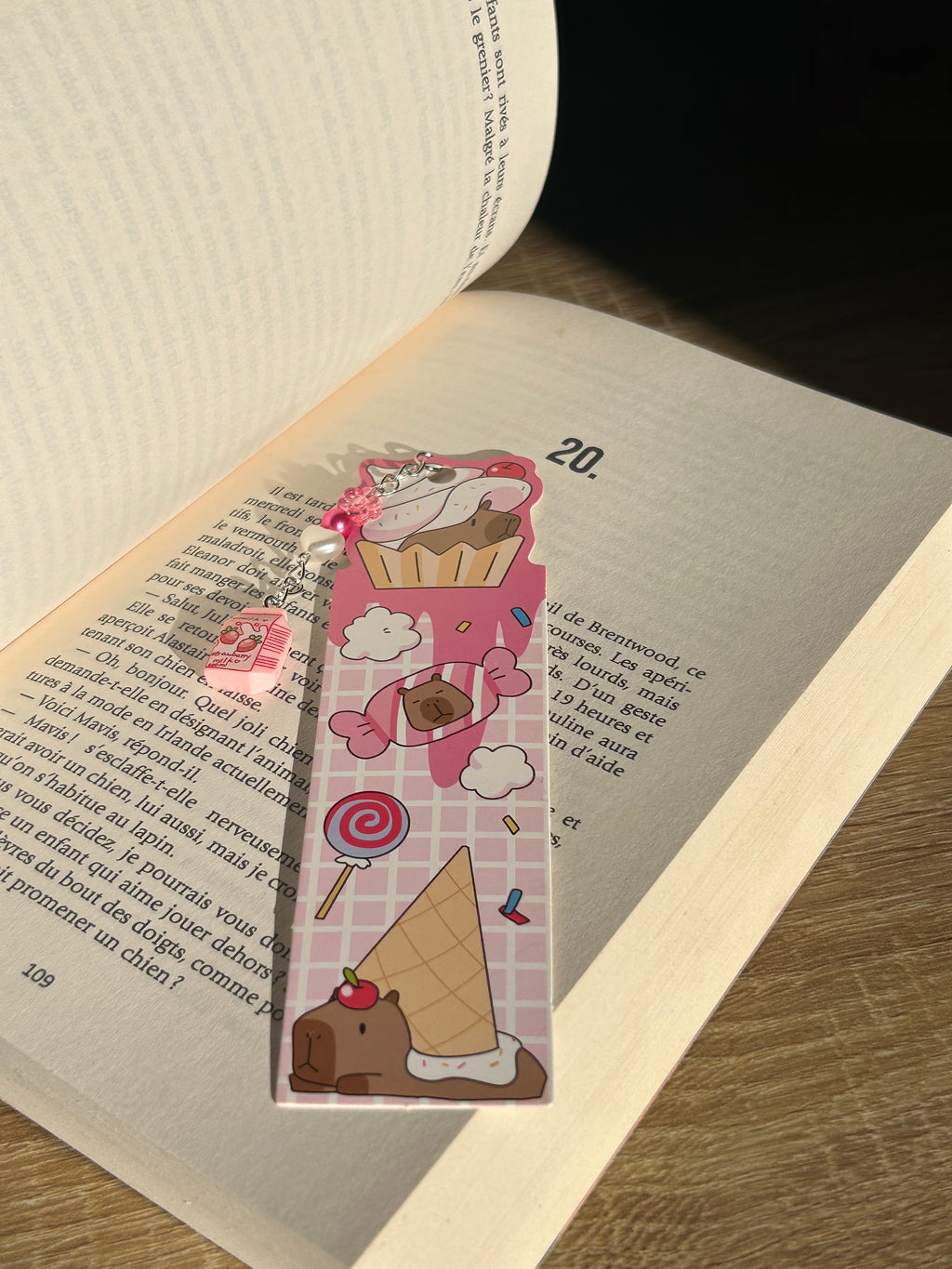 Marque pages en perles
