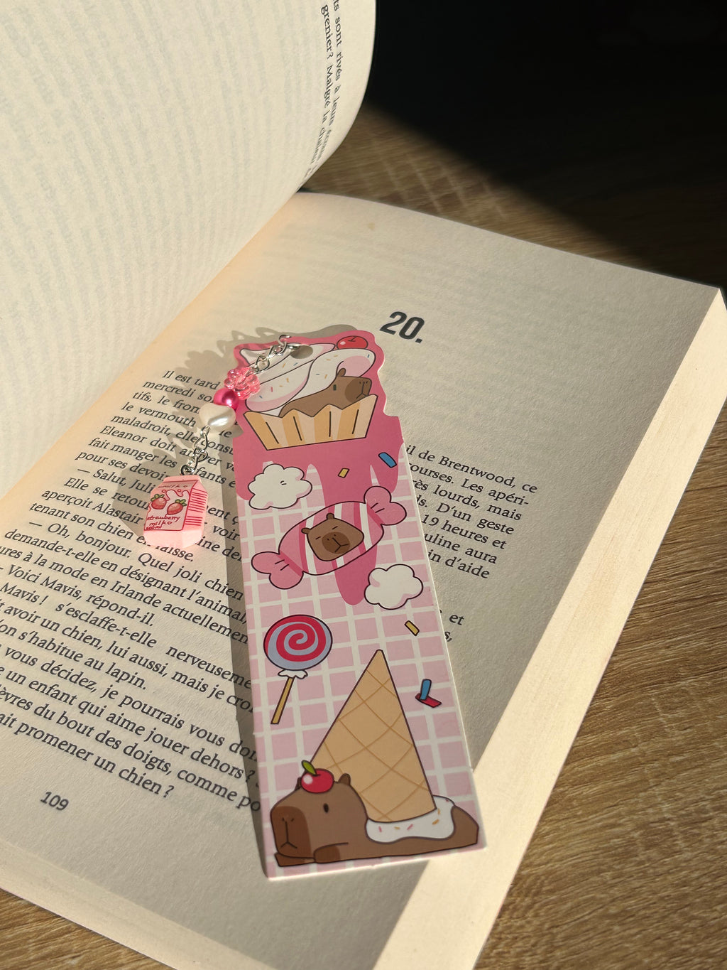 Marque pages en perles