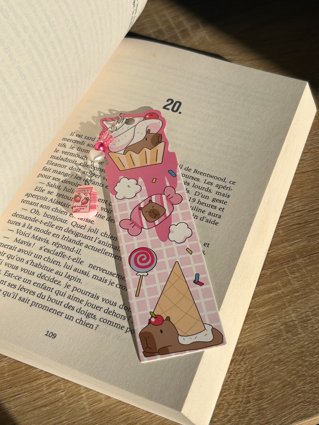 Marque pages en perles