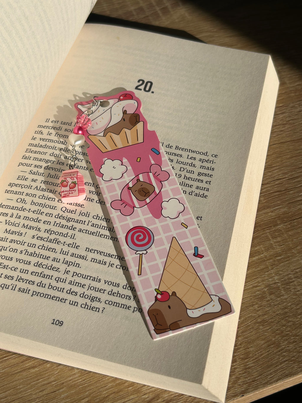 Marque pages en perles