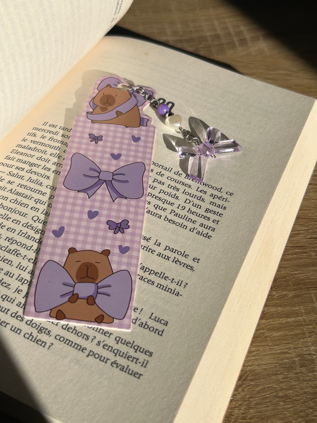 Marque pages en perles