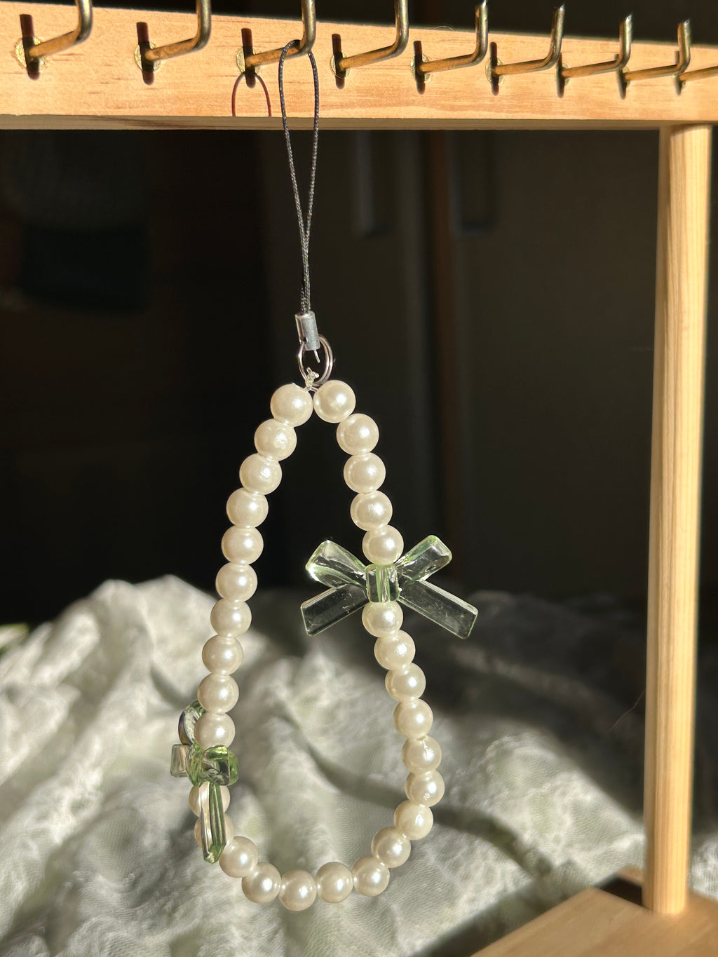 Bijou pour téléphone en perles