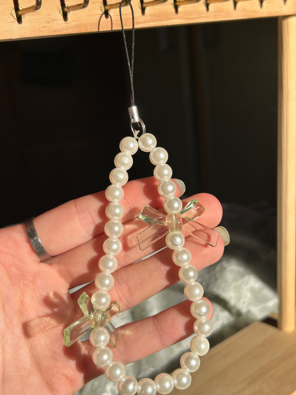 Bijou pour téléphone en perles