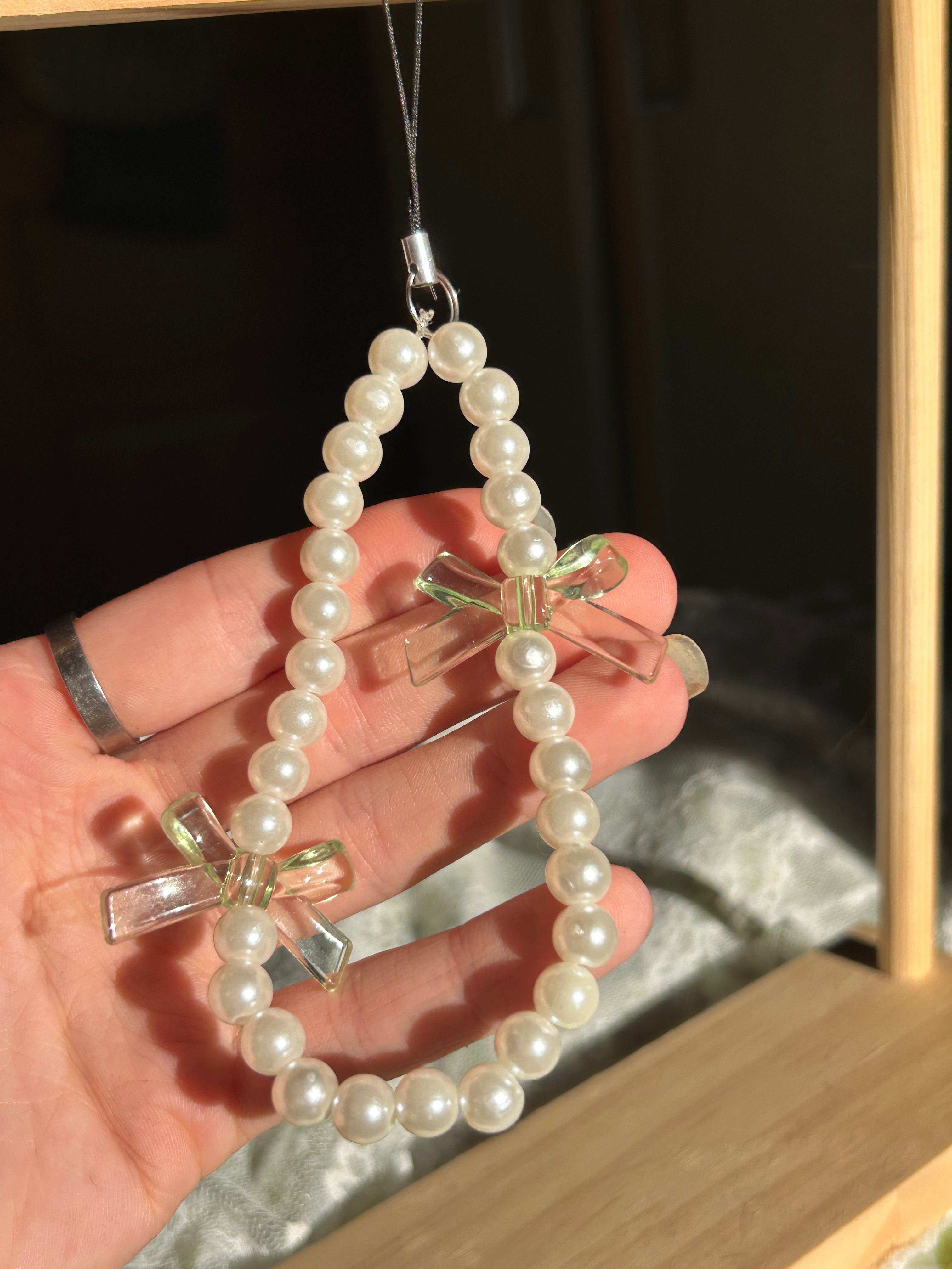 Bijou pour téléphone en perles