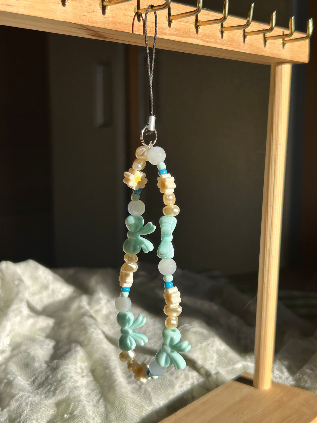 Bijou pour téléphone en perles