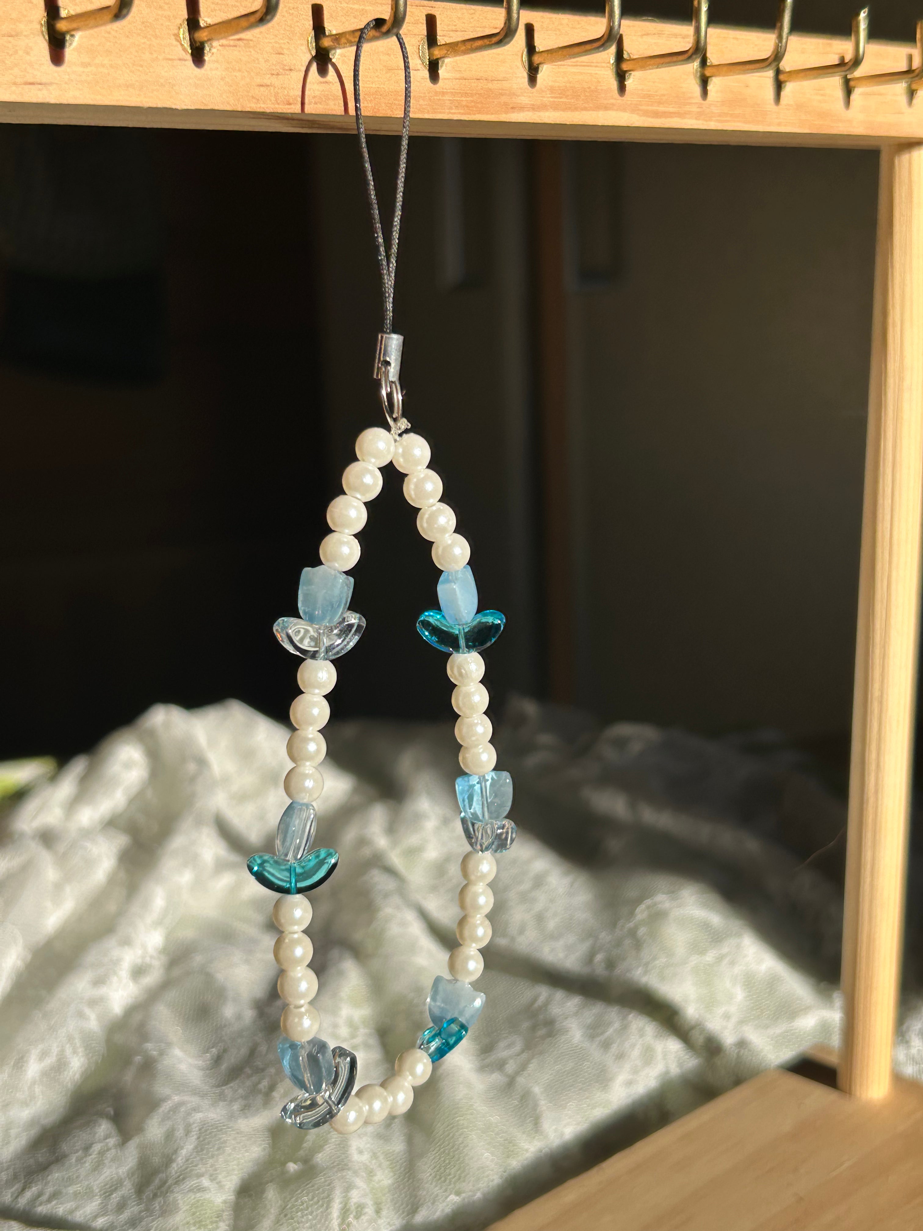 Bijou pour téléphone en perles