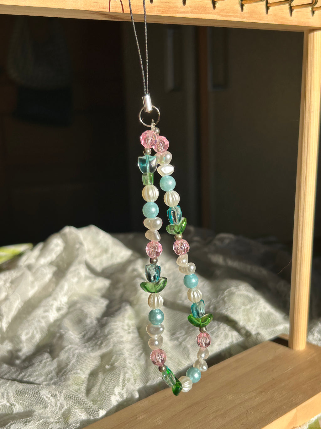 Bijou pour téléphone en perles