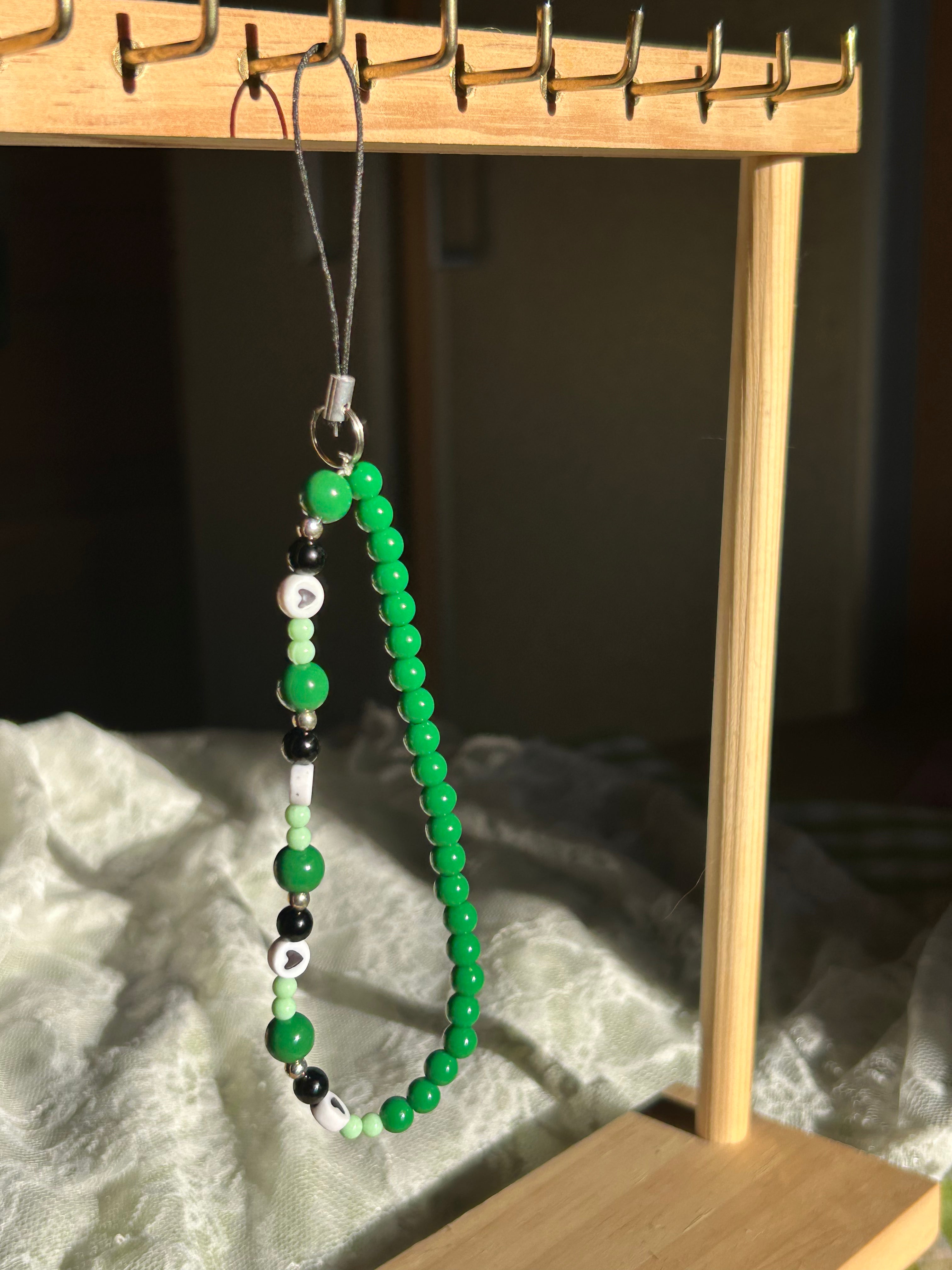 Bijou pour téléphone en perles