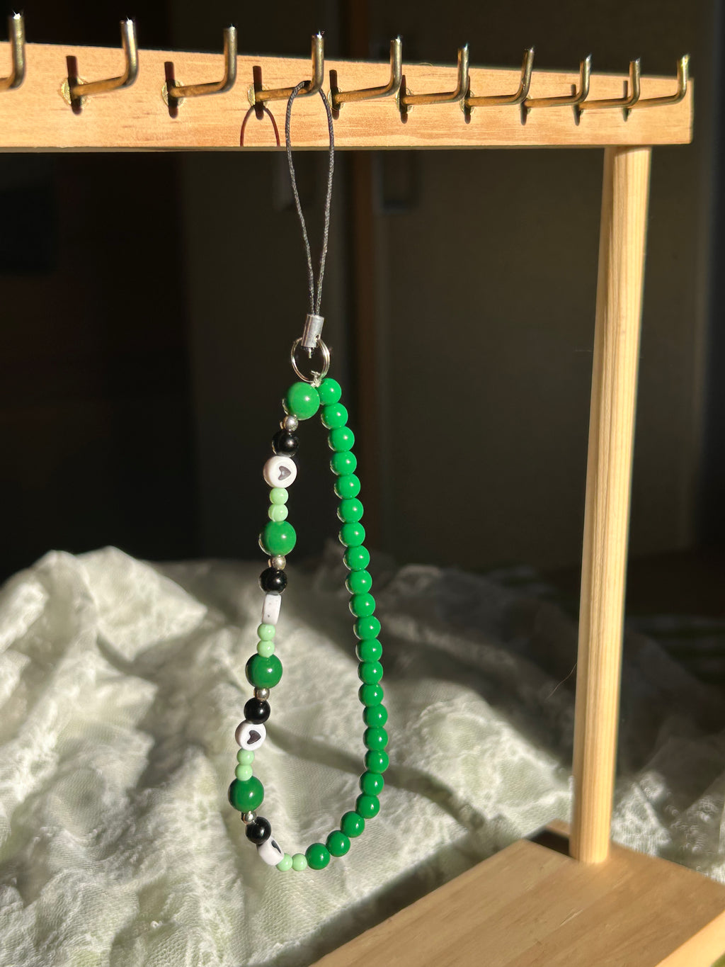 Bijou pour téléphone en perles